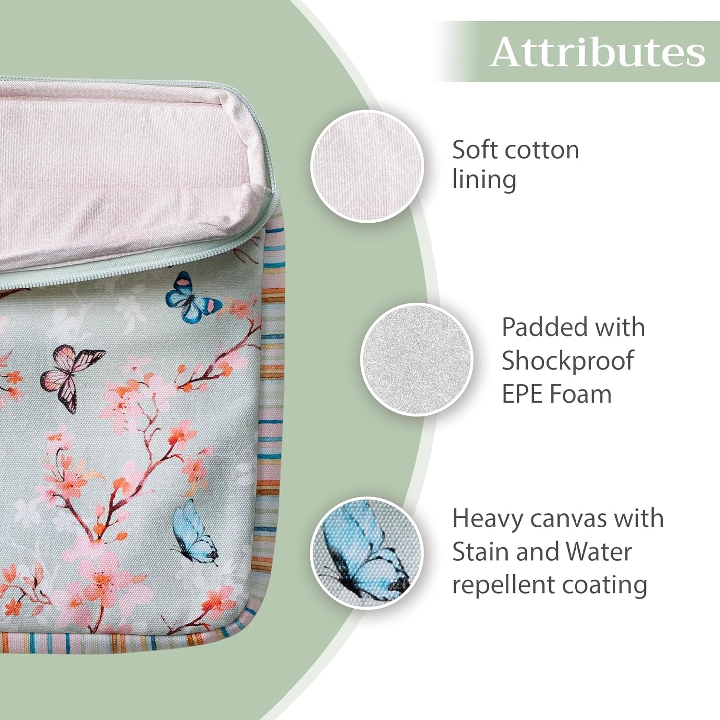 Maison d'Hermine Laptop bag with front pocket Stain and water repellent Cotton canvas