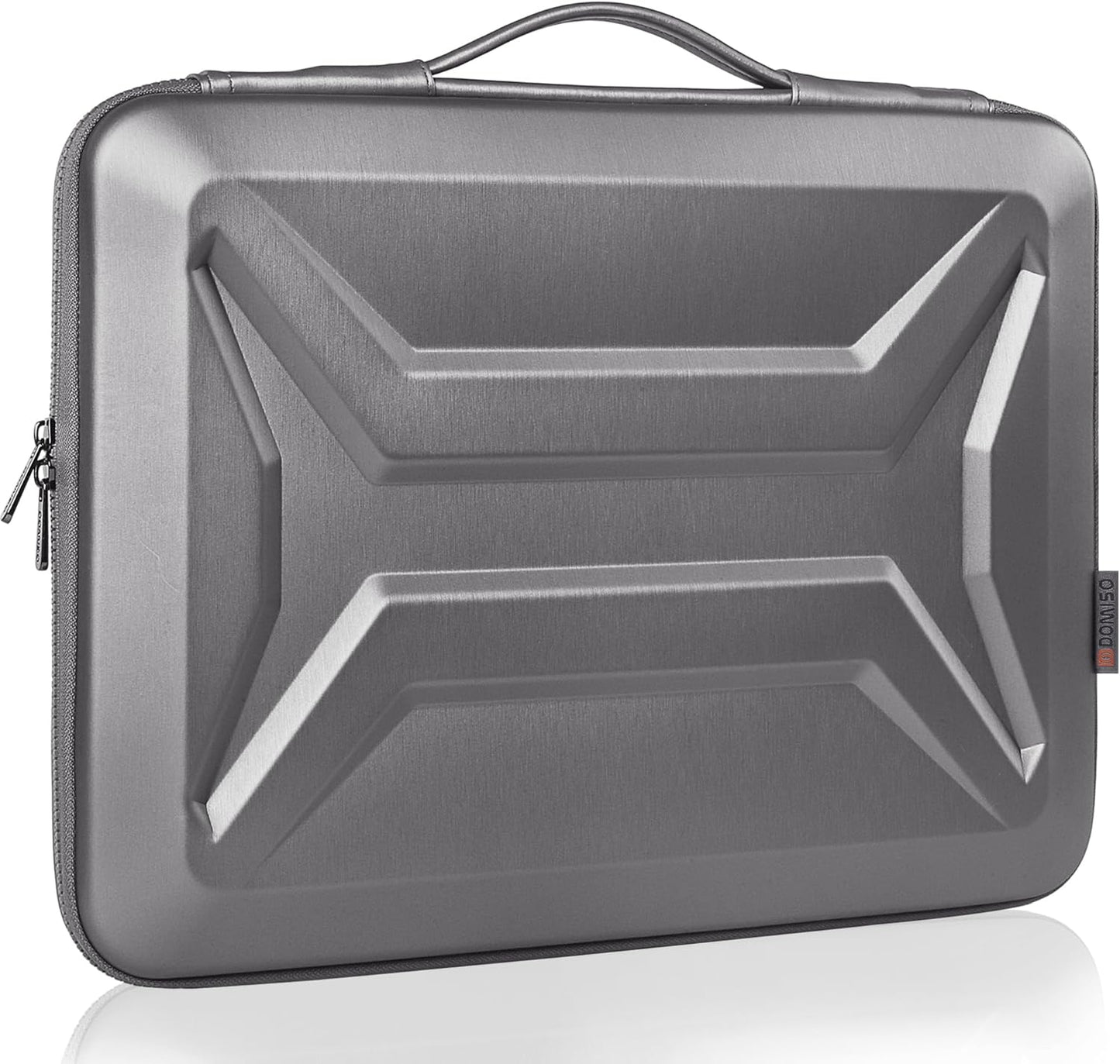 DOMISO 15.6 Inch Laptop Case Rugged Sleeve Waterproof Hard Shell Protective Cover Fits Most 15.6" Laptops/Macbook Pro/Lenovo IdeaPad/HP ENVY/Dell XPS (Silver)