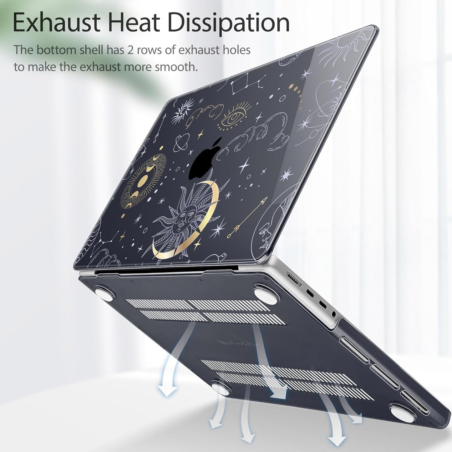 Tuiklol for M4 MacBook Pro 14 Inch Case 2024-2021 Release A3112 A3401 A3185/M3 A2918 A2992/M2 A2779/M1 A2442 Pro/Max Chip,Hard Shell Case with Screen Protector for Touch ID, Magic