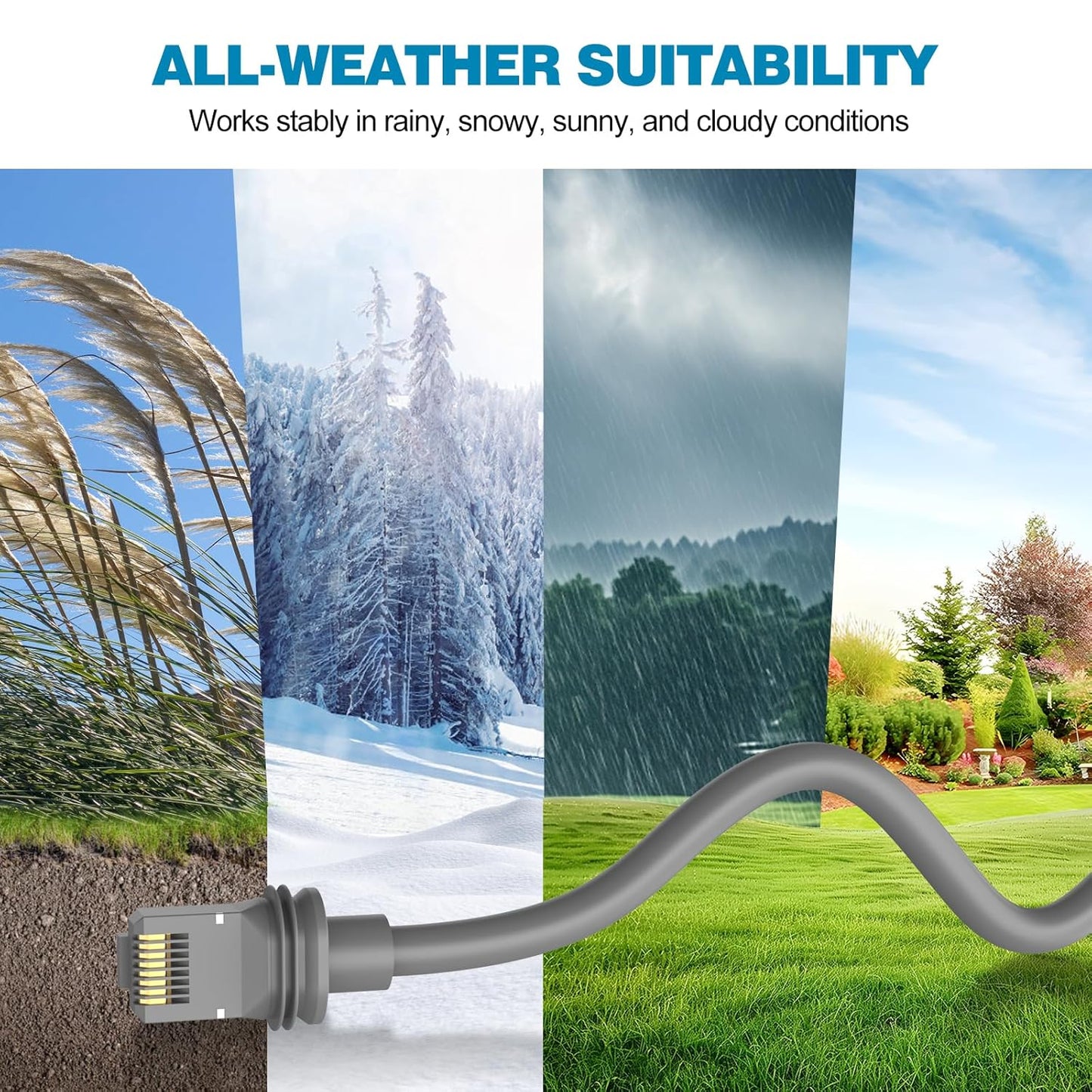 32.8FT Starlink-Cable Gen 3,Replacement-Ethernet-Cable, Satellite Internet Accessories & Extension-Cable for Star Link V3 Dish and Router