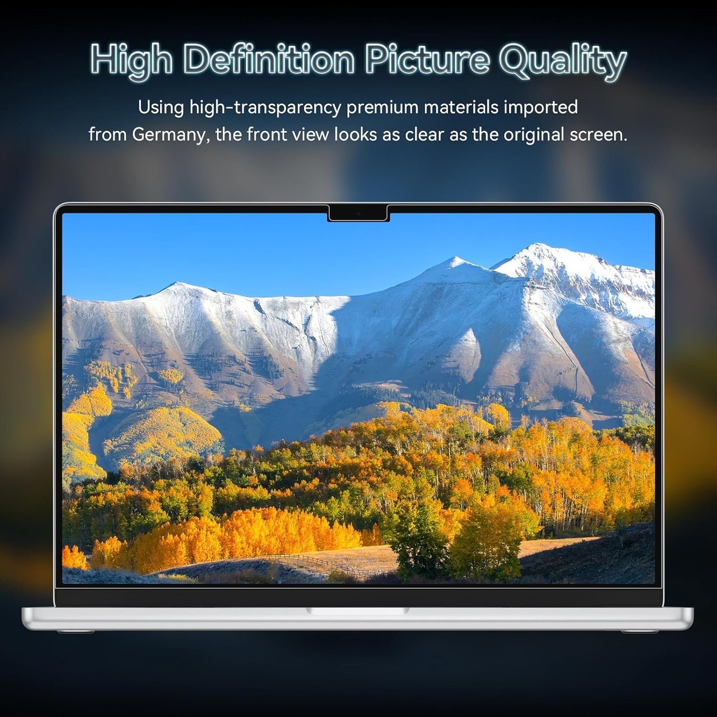 360° Privacy Screen for MacBook Pro 14 Inch (2021-2024, M1, M2, M3, M4), 4 Way Privacy Anti Glare Blue Light Filter Shield Film Anti Spy Laptop Protector for Mac 14.2In Computer