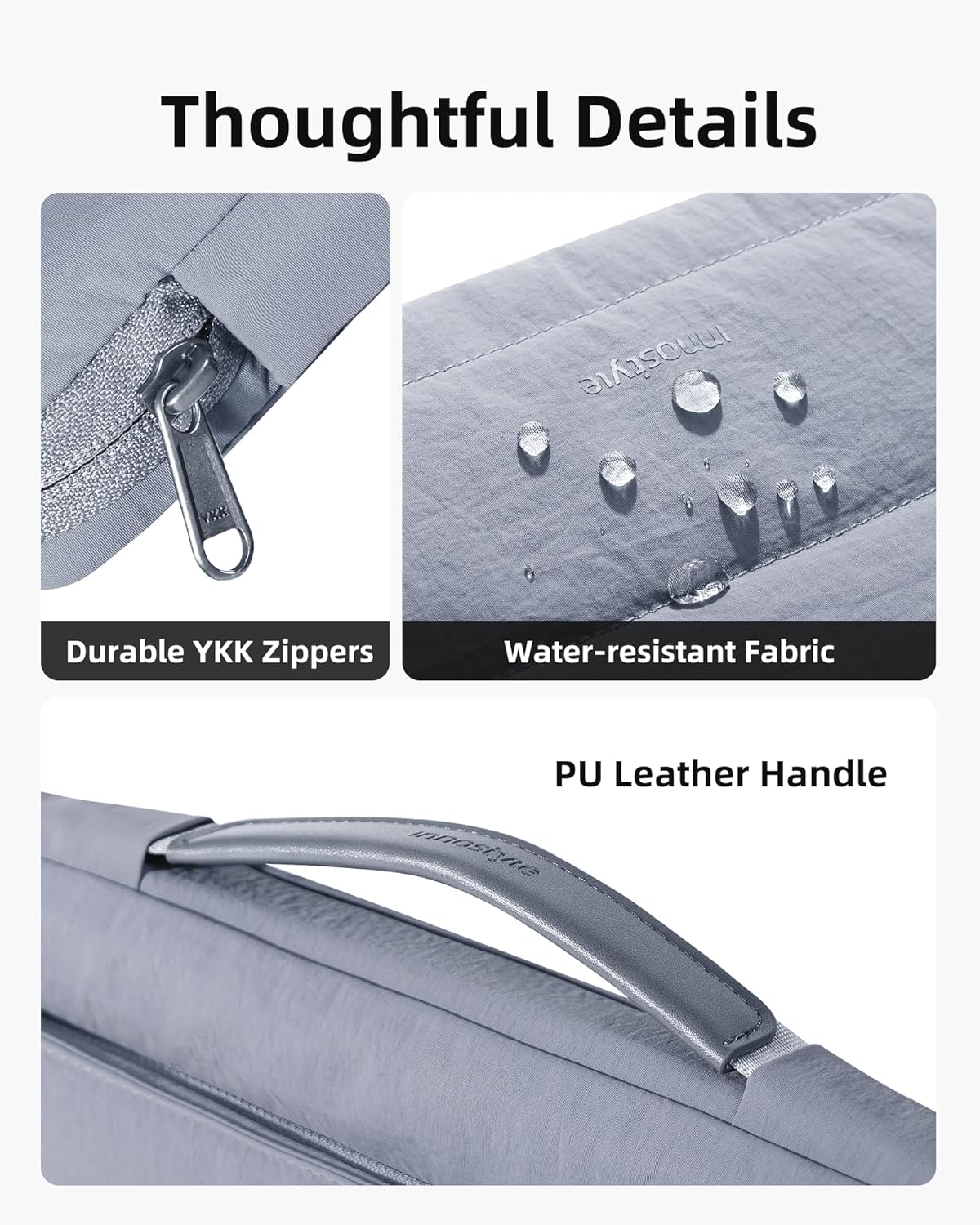 Laptop Case, Sleeve with Handle 360° Protectivie Puffy Laptop Sleeve Compatible with MacBook, Dell, HP