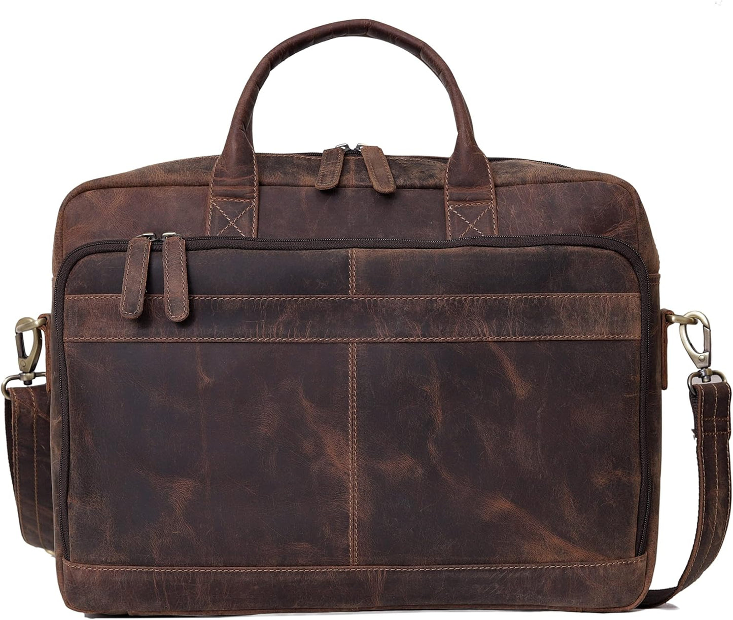 VC VINTAGE COUTURE Leather briefcase bag for men Leather Laptop Bags For Men and Women Travel Messenger Bag