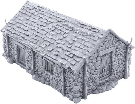 EnderToys The Stone Barn by Printable Scenery, 3D Printed Tabletop RPG Scenery and Wargame Terrain 28mm Miniatures