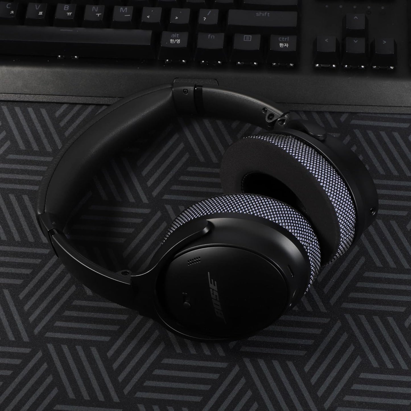 Ice Gel Headphones Replacement Ear Pads for Bose qc45 Replacement Ear Pads - qc35&qc35 ii Replacement Ear pads/qc25 Replacement Ear Pads - Black/Purple