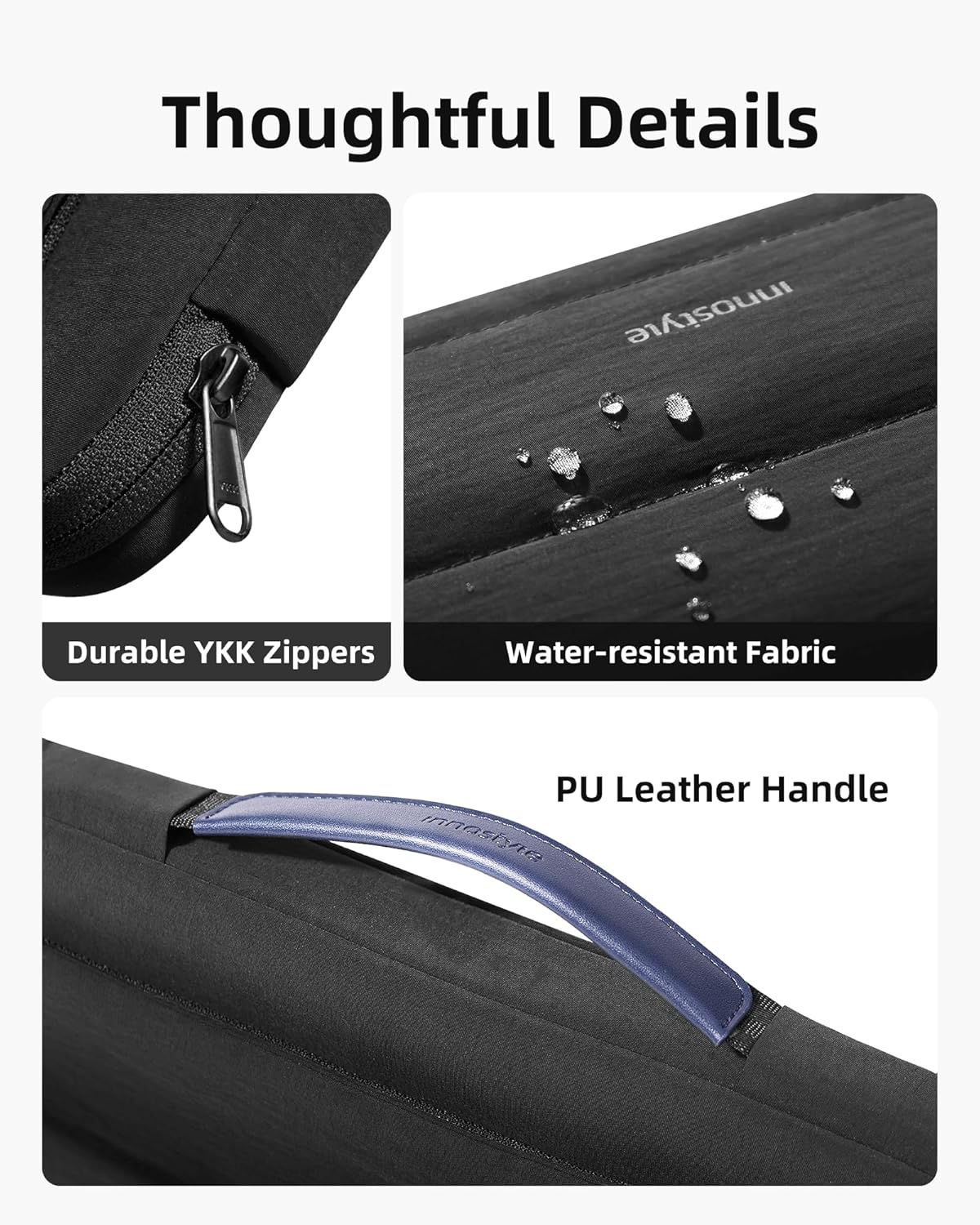 Laptop Case, Sleeve with Handle 360° Protectivie Puffy Laptop Sleeve Compatible with MacBook, Dell, HP