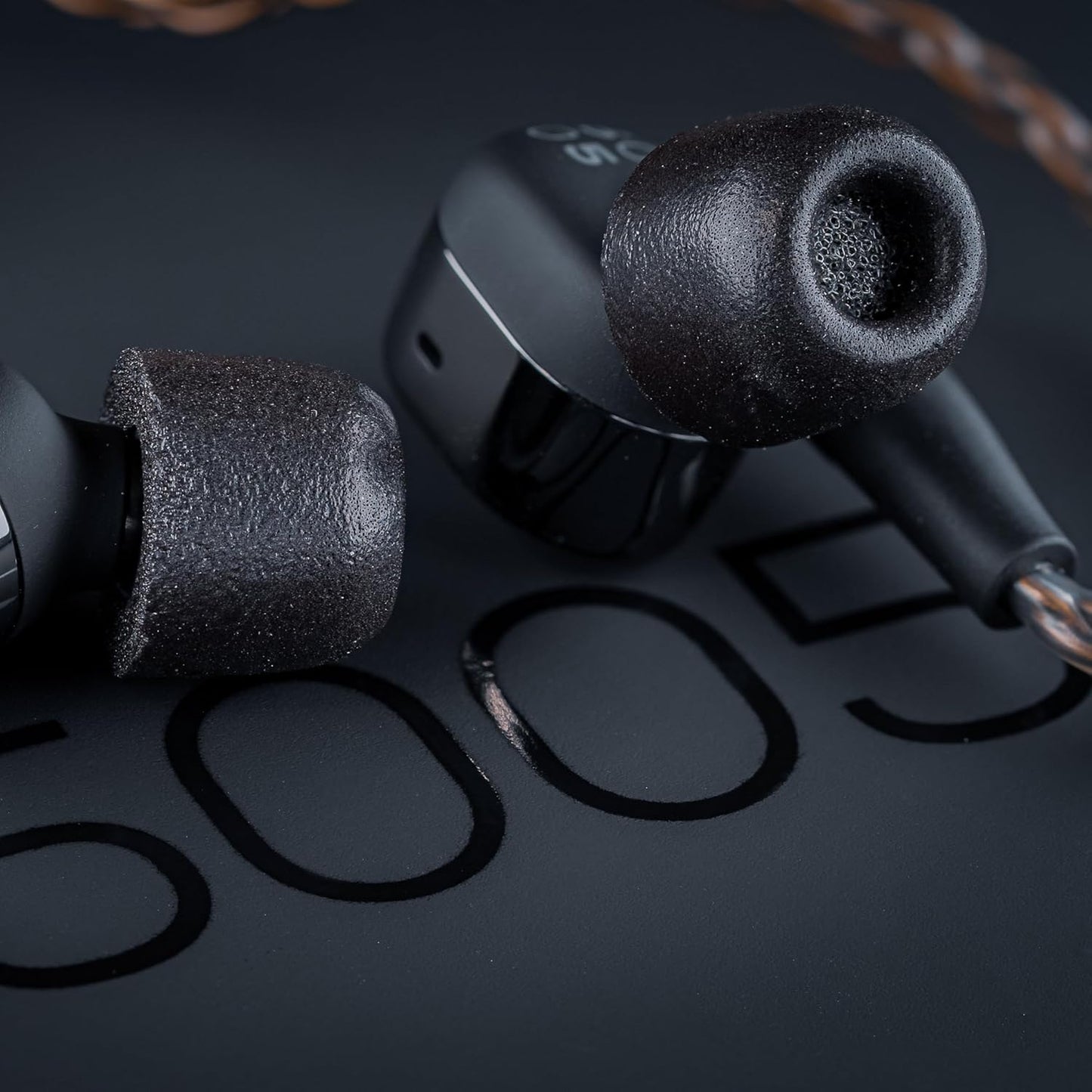 Comply 500 Core Series | Memory Foam Replacement IEM Ear Tips for KZ, Moondrop, FiiO Sennheiser & More | Superior Noise Isolation, Ultimate Comfort, Secure Fit | TechDefender, Black, Small (3 Pairs)