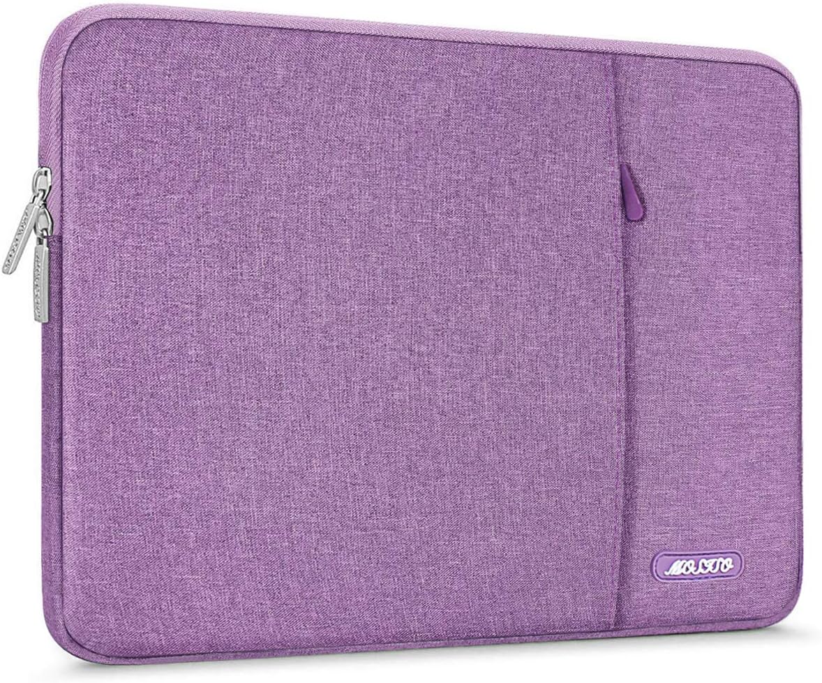 MOSISO Laptop Case 13 inch, 13 inch Laptop Sleeve Compatible with MacBook Air M4 M3 M2 M1 2025-2018 / Pro M2 M1 2025-2016, Polyester Vertical Computer Sleeve Bag with Pocket, Light Violet