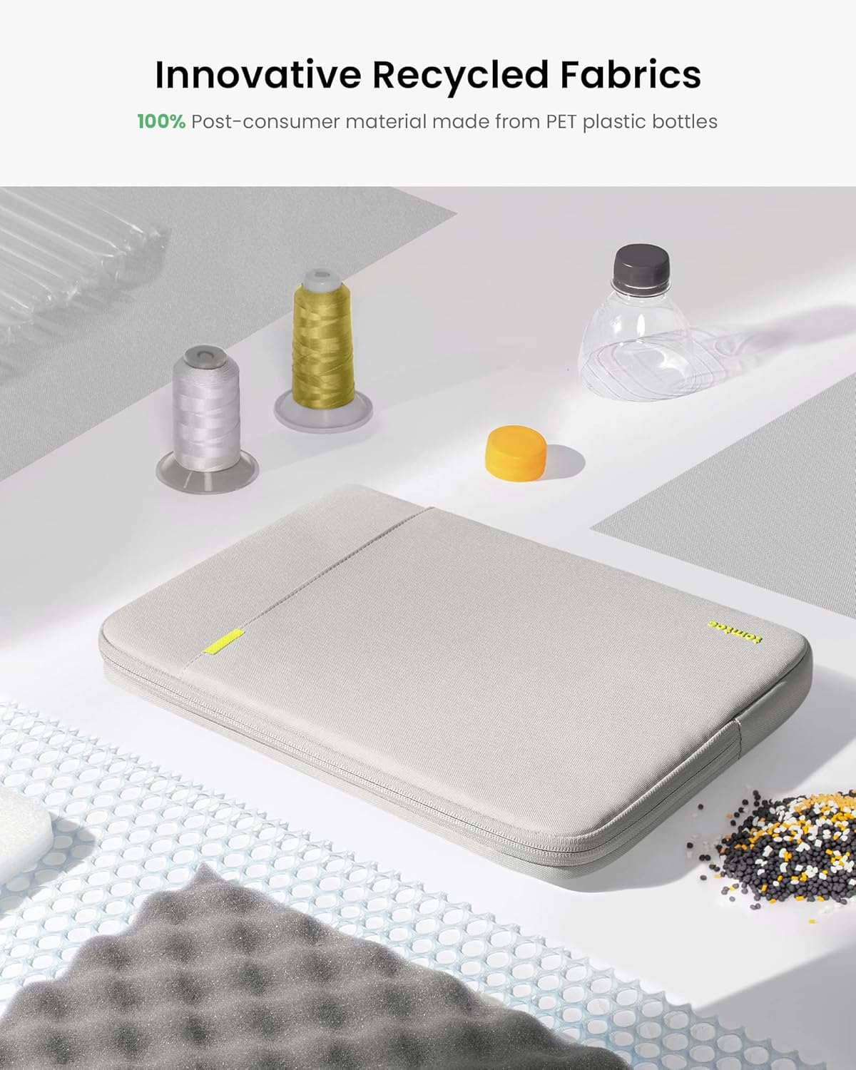 tomtoc 360 Protective Laptop Sleeve for 14-inch MacBook Pro M4/M3/M2/M1 Pro/Max A3112 A3401 A3185 A2992 A2918 A2779 2024-2021, Water-Resistant Case Bag with Accessory Pocket for 13.8 Surface Laptop 7