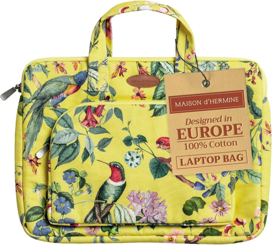 Maison d'Hermine Laptop bag with front pocket Stain and water repellent Cotton canvas