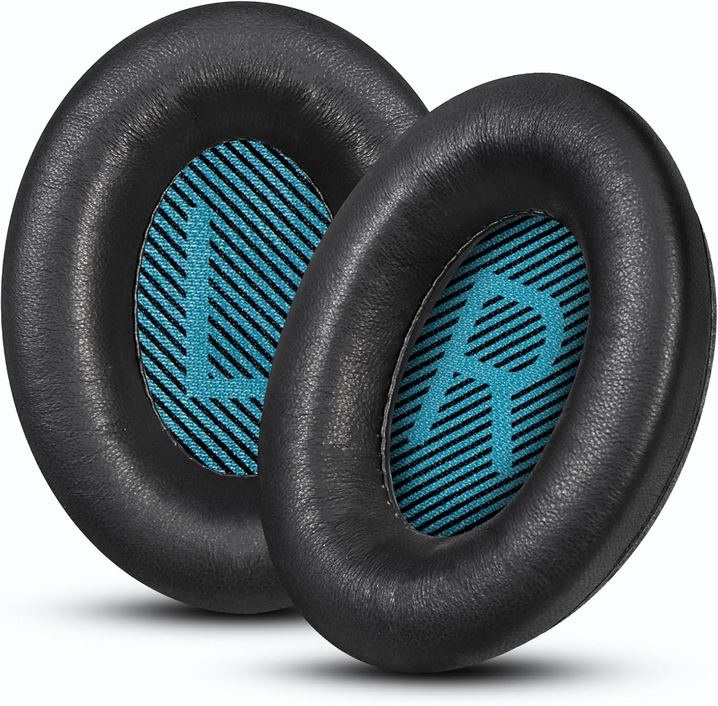 Headphones Replacement Ear Pads, Sheepskin Ear Cushions for Bose AE2/QuietComfort 15/QC25 Improved Durability, Ear Pads Cushions with High-Density Foam, Thickness and Sound Isolation -Black