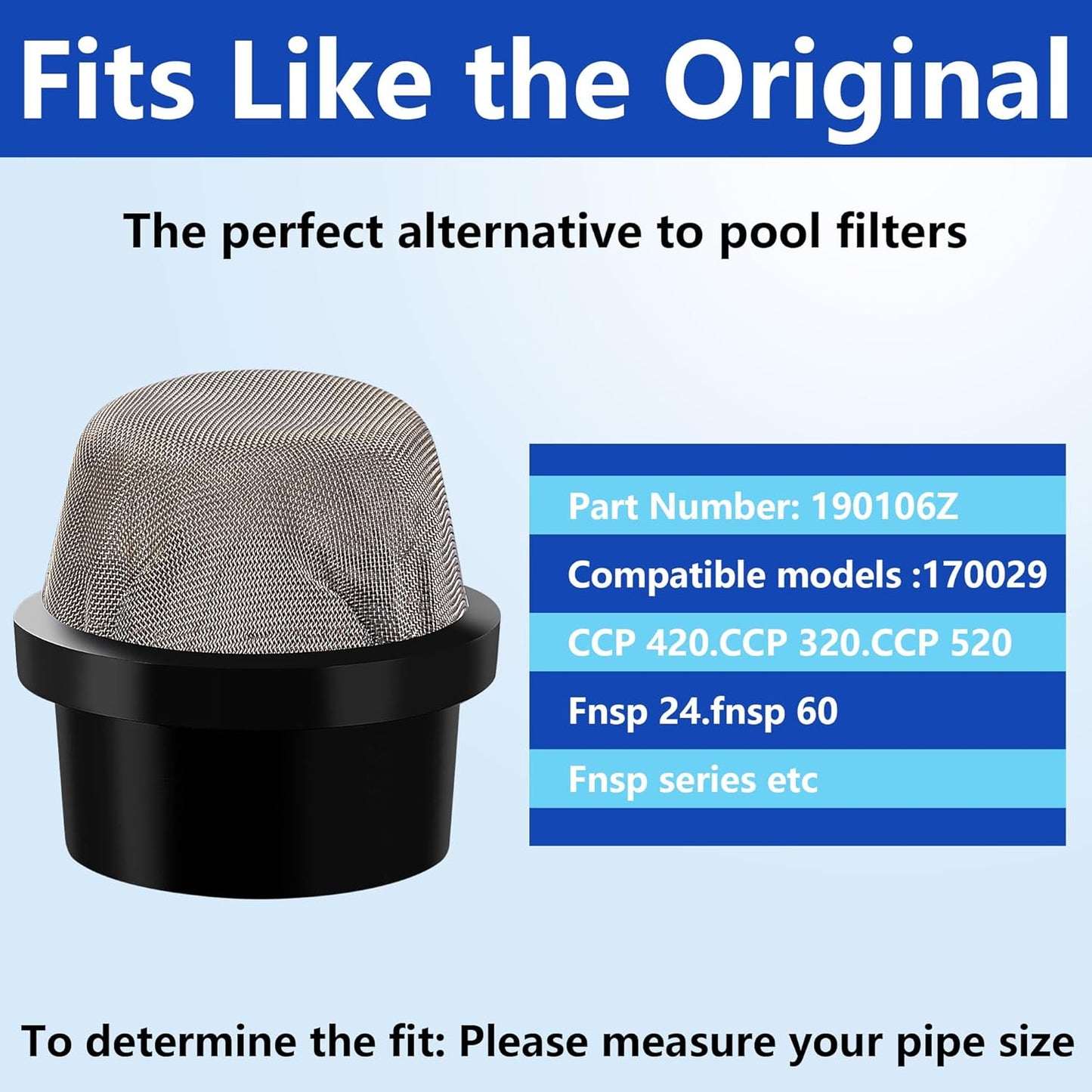 DECOHS 4 Pcs 190106Z Air Bleeder Screen Cap- Stainless Steel Screen Filter Cap Replacement Parts- Air Valve Strainer Cap for Most Pools Filters