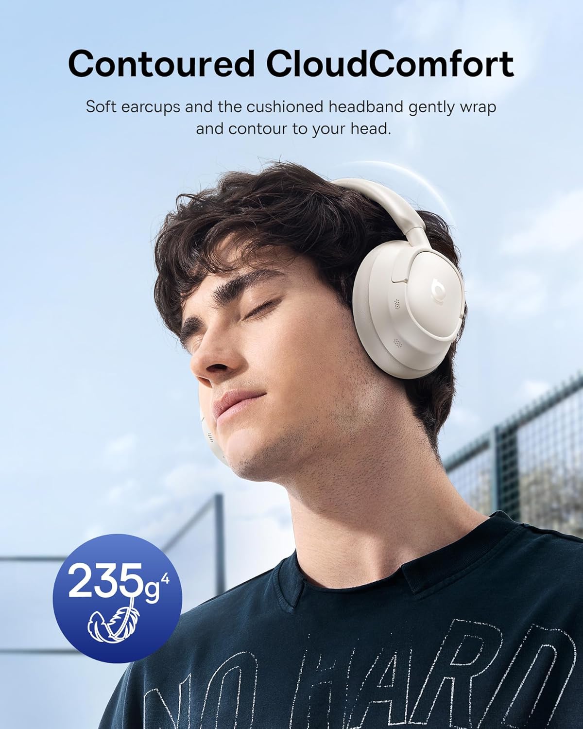Baseus Bass BH1 NC Adaptive Active Noise Cancelling Headphones, Real-Time Adaptive Hybrid ANC, SuperBass 2.0, LDAC Hi-Res Sound, 80H Playtime, 5-Mic AI Clear Calls, Comfortable Fit, Bluetooth 6.0