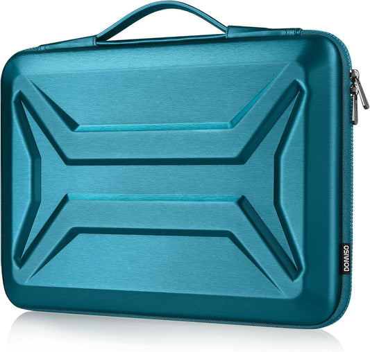 DOMISO 17 Inch Laptop Case Rugged Sleeve Waterproof Hard Shell Protective Cover Fits Most 17-17.3" Laptops/Dell XPS 17 / HP Envy 17 (Teal)