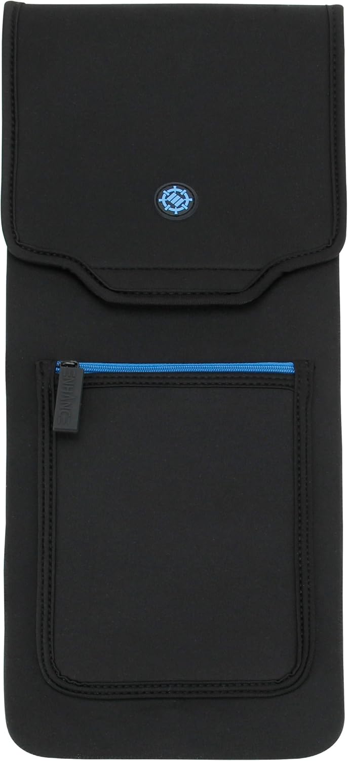 ENHANCE Keyboard Sleeve Travel Case for Full-Size Mechanical and Standard Gaming Keyboards up to 18 Inches with Rugged Neoprene Construction, Zipper Mouse Storage and Cable Storage Pouch