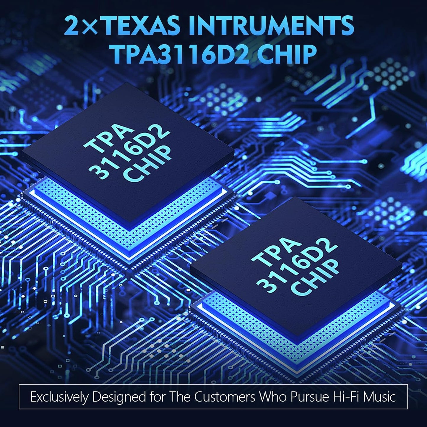 Amplifier Home Audio,Stereo Receiver Bluetooth 5.0 Power amp 100W x2 Wireless HiFi Stereo Class D Digital 2 Channel Integrated with Bass Treble Control for Passive Speakers