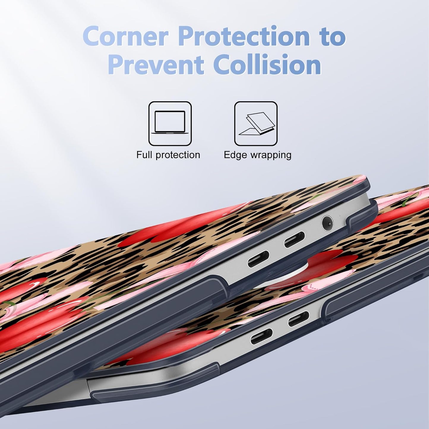 for MacBook Pro 16 inch Case 2019 2020 Release Model A2141, Plastic Hard Shell Cover with Keyboard Cover & Screen Protector for MacBook Pro 16 inch with Touch Bar & Touch ID, Leopard Cherry