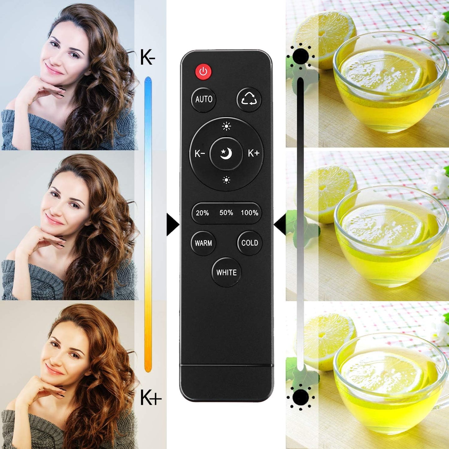 Andoer Softbox Photography Lighting Kit Studio Light, Bi-Color Dimmable 85W Soft Box Studio Output Lighting, with 3 Color Temperature Continuous Lighting Kit for Portrait Video,Advertising Shooting