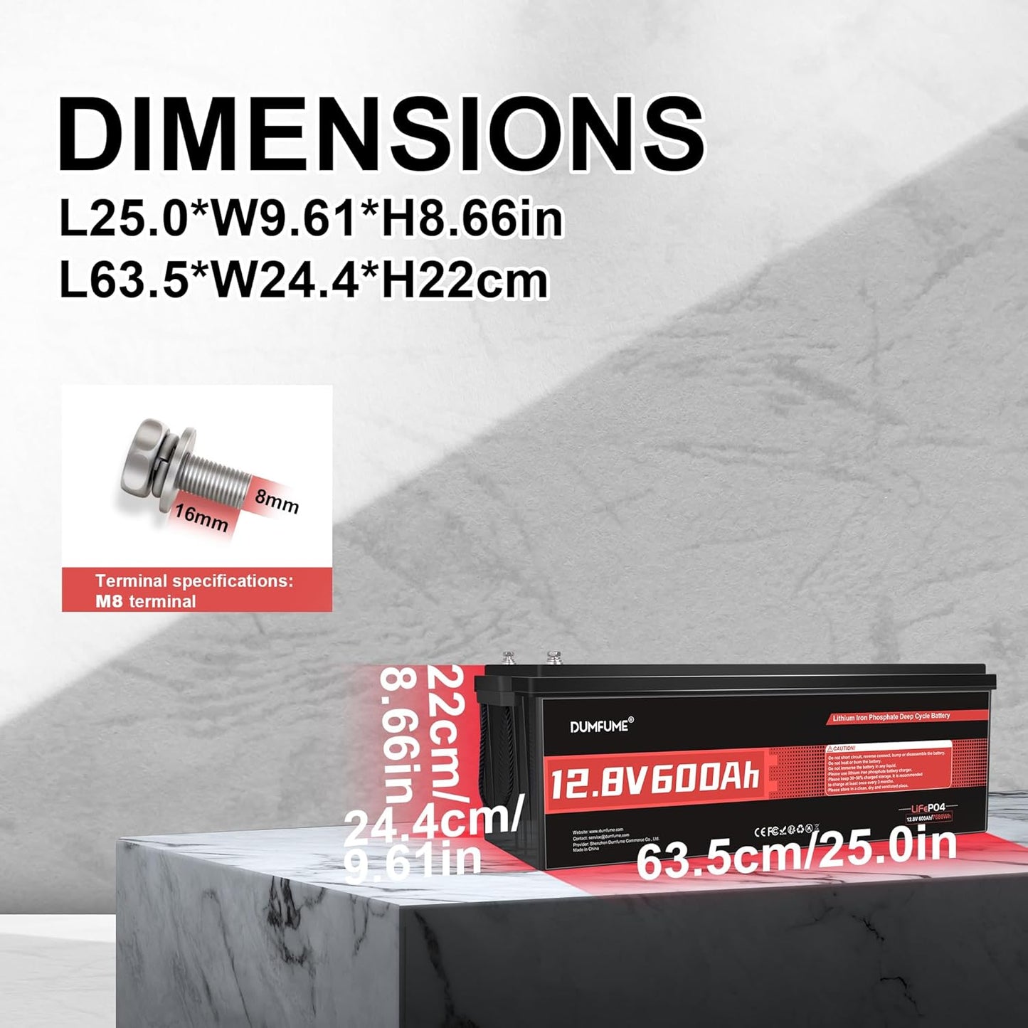 12V 600Ah LiFePO4 Lithium Battery Built-in 200A BMS 10000+ Deep Cycle 7200Wh Deep Cycle Lithium Iron Phosphate Battery Perfect for RV, Solar System, Off Grid, Home Energy Storage