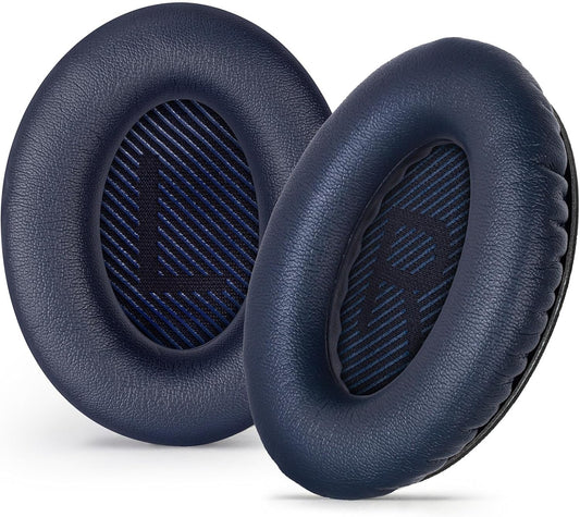 Aurivor Replacement Ear Pads Cushions for Bose QuietComfort QC 35 (ii) 25 15 2 Headphones, Earpads for QC35 (ii) QC25 QC15 QC2 SoundTrue/SoundLink AE2/AE2i/AE2w Around-Ear Headphones (MidnightBlue)