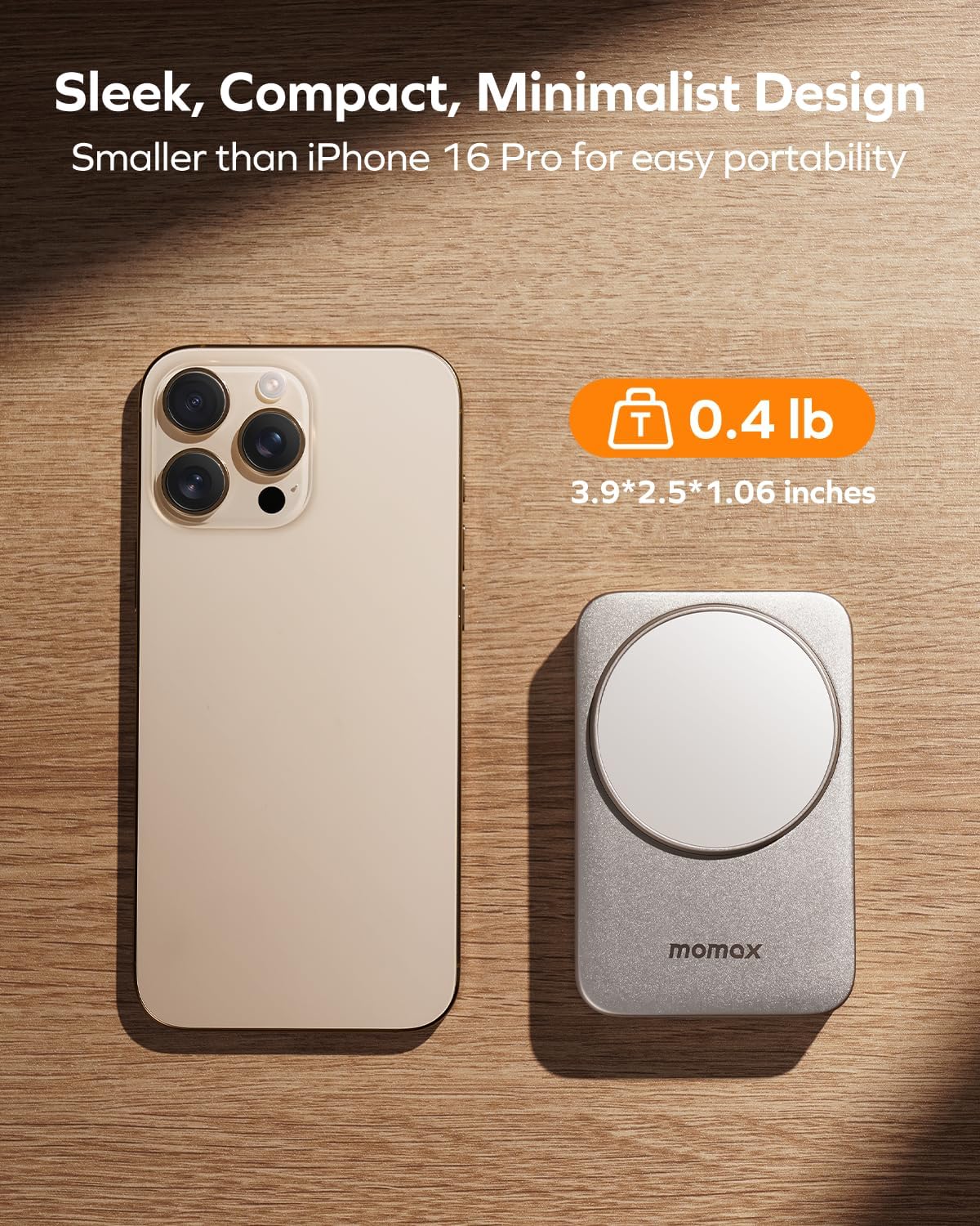 MOMAX 3-in-1 iPhone 16 Charging Station, MagSafe-Compatible Wireless Charger Stand, Qi2 Certified 25W Foldable Magnetic Charger for iPhone 15, Apple Watch, Airpods Dock Base (Not a Power Bank)