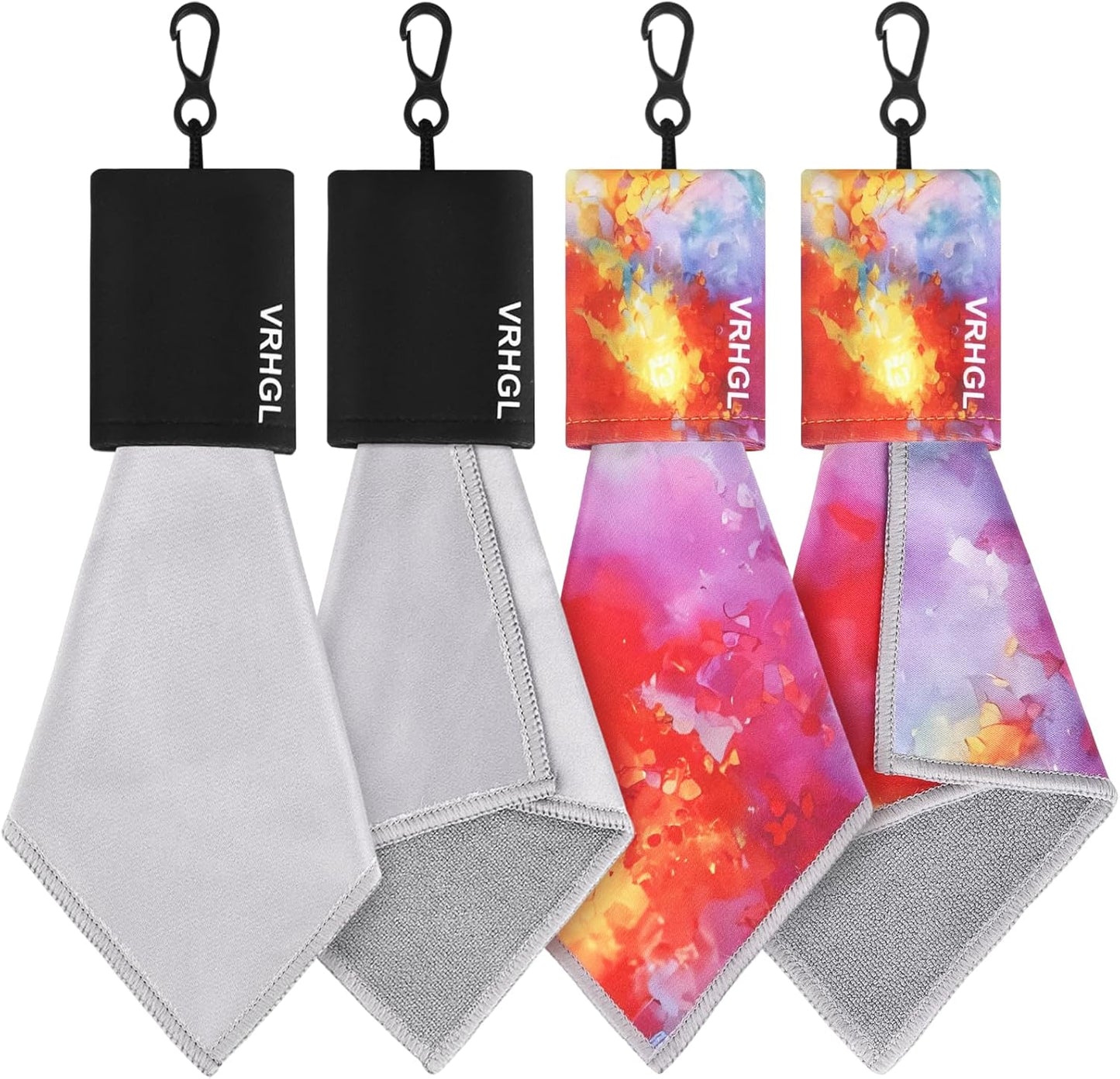 2 Sided Glasses Cleaner & Polishing Cloths,Portable Eye Glass Cleaning Cloths with Pouch, Microfiber Glasses Cleaning Cloth Keychain for Glasses Lenses Screens Cameras iPad iPhone, Mixcolor,4X 6-Inch