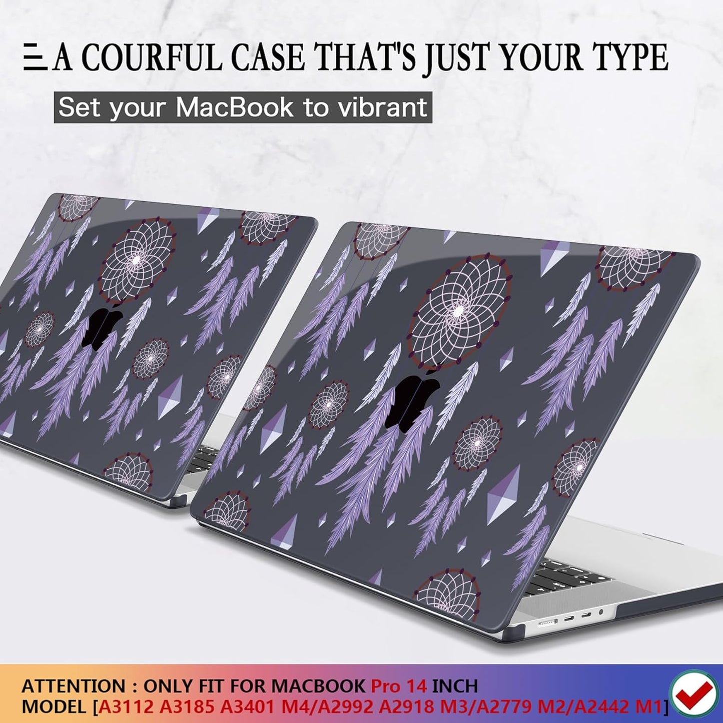 CISSOOK Compatible with MacBook Pro 14 inch 2024 2023 2022 2021 Release M4 M3 M2 M1 Chip A3112 A3185 A3401 A2918 A2992 A2779 A2442 Model, Hard Shell Case with Keyboard Cover&Screen Protector, Pink Bow