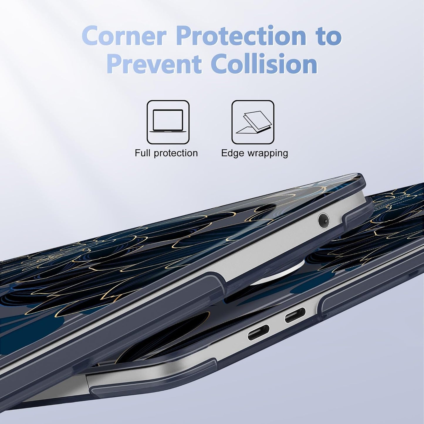 May Chen for MacBook Pro 13 inch Case 2022 2021 2020 Release A2338 M2 M1 A2289 A2251, Plastic Crystal Hard Shell Case Cover for MacBook Pro 13 inch Touch Bar Fits Touch ID, Luxury Dahlia