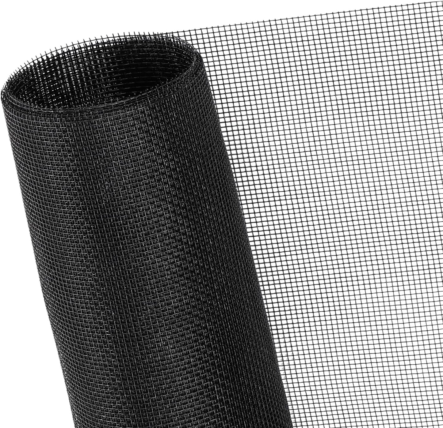 48"x102" Window Screen Mesh, Fiberglass Window Screen, Screen Door Mesh, Windows Screens and Screen Door Replacement, Patio Screen Mesh- Black