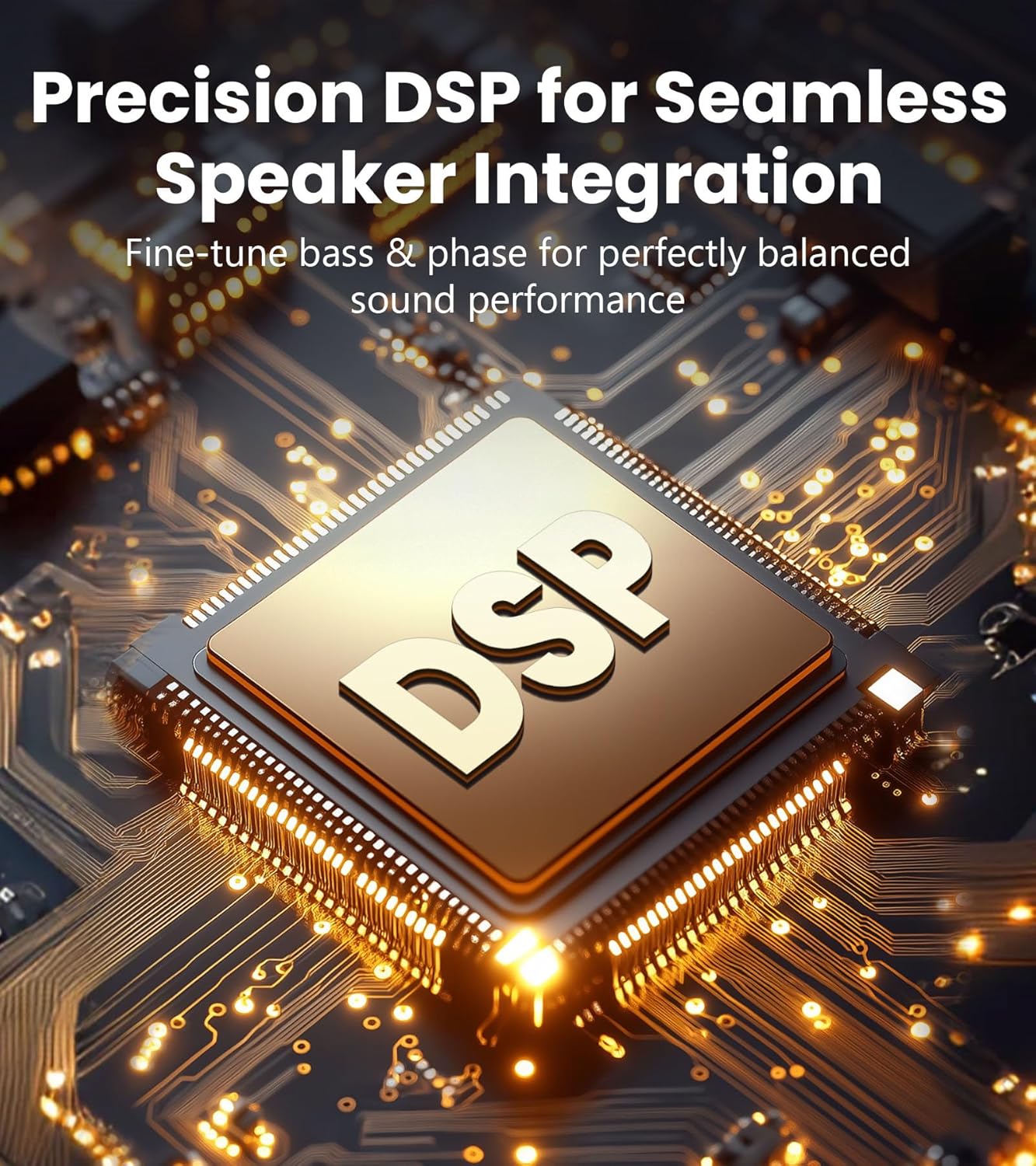 Edifier T5s Powered Active Subwoofer with 70W RMS, 8" Long-Throw Woofer, Deep Bass (35Hz) Speaker, Built-in Amp, Low Distortion, Phase Selector & Energy-Efficient for Home & Studio Audio, Black