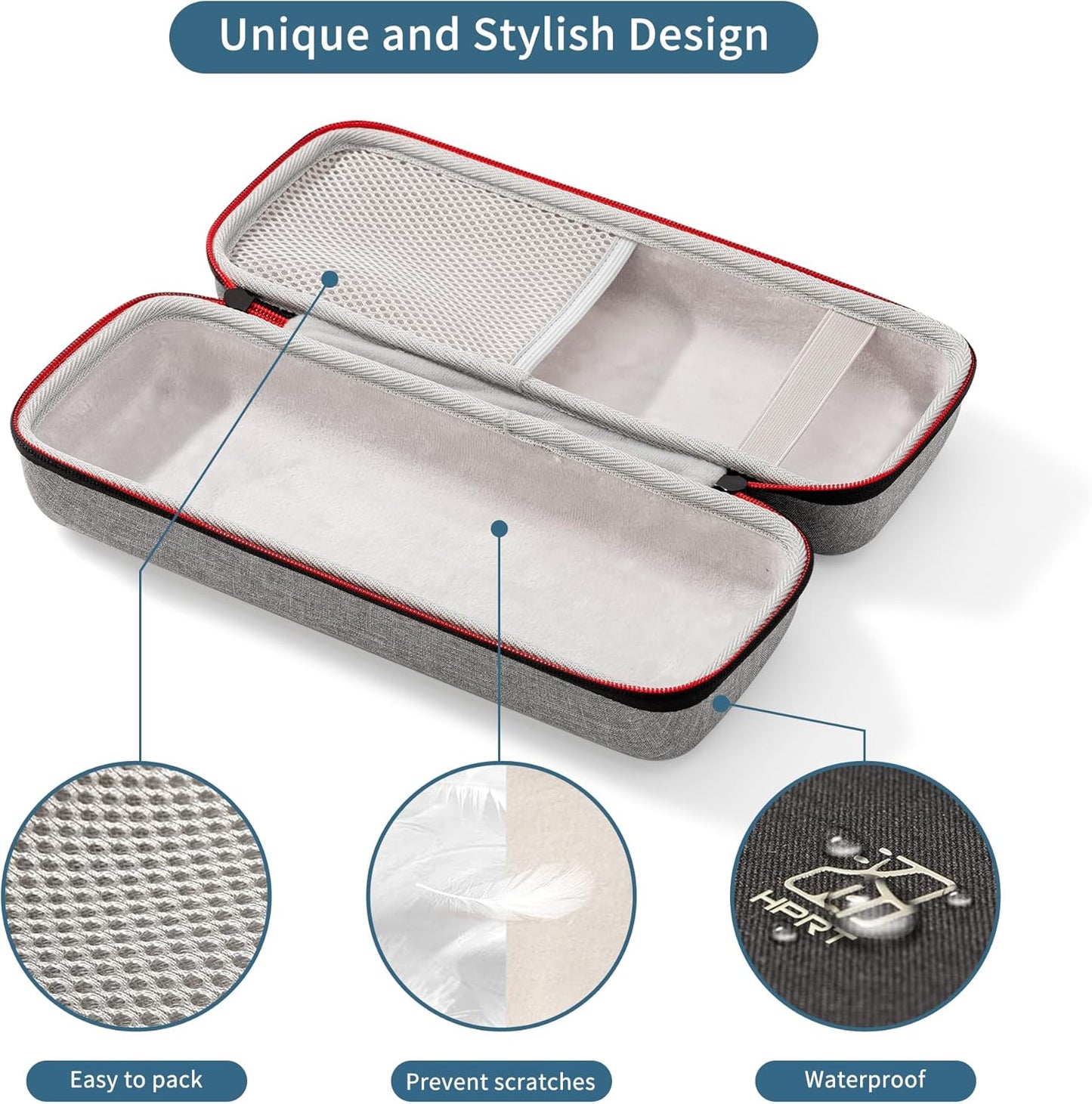 HPRT Portable Carry Case Compatible Pooolitech MT810 Portable Printers Waterproof Shockproof Scratch Resistant Compact Lightweight