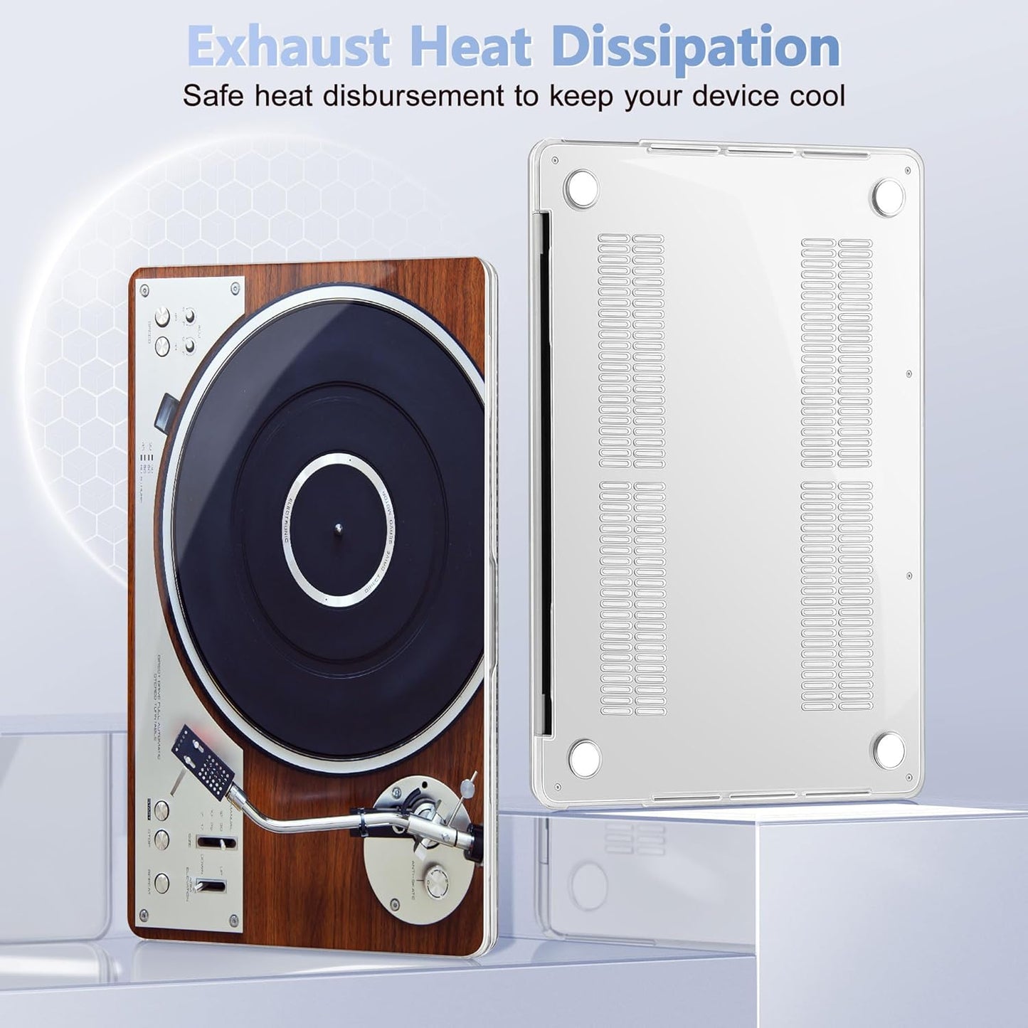 May Chen Compatible with MacBook Pro 13 inch Case 2022 2021 2020 Release Models A2338 M2 M1 A2251 A2289, Plastic Hard Shell Case for MacBook Pro 13 inch with Touch Bar Fits Touch ID, Gramophone