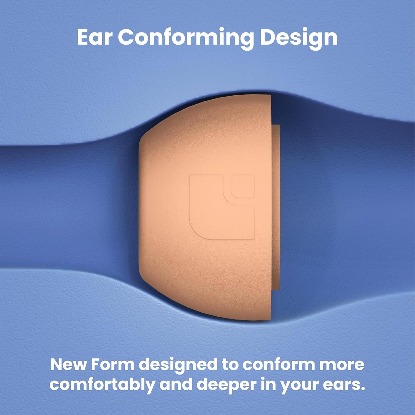 Foam Masters Ultra-Premium Memory Foam Ear Tips for AirPods Pro 1st & 2nd Gen | 3 Pairs | Black Magic Ver 6.0 | Secure | Comfort | Better Noise Cancel | Replacement Buds – Peach, Medium