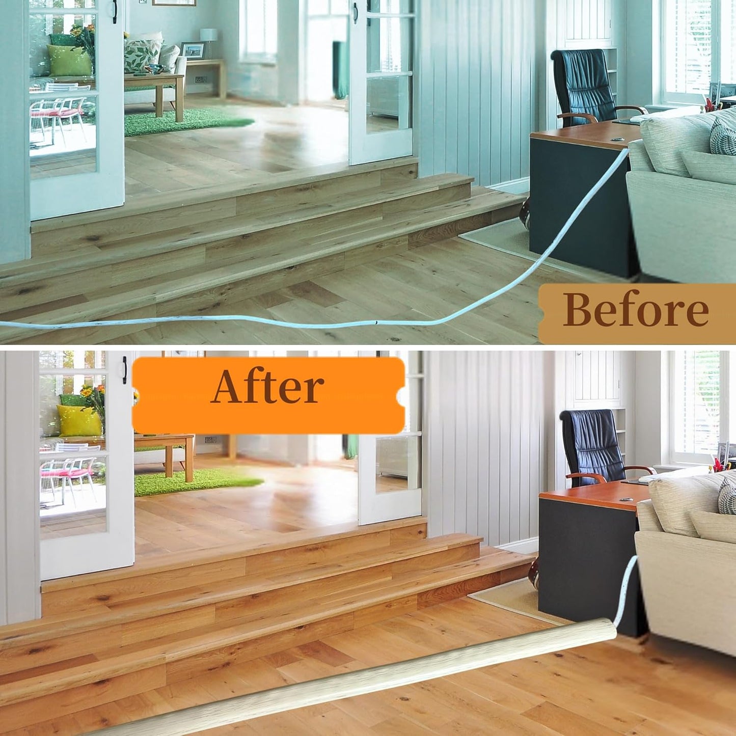 10ft Floor Cord Cover Self Adhesive Cord Hider Floor, Heavy Duty Cable Protector, Hide Extension Cords, Cable Management Hide Cords on Floor, Cable Cavity:0.61"(W) x 0.32"(H) Beige