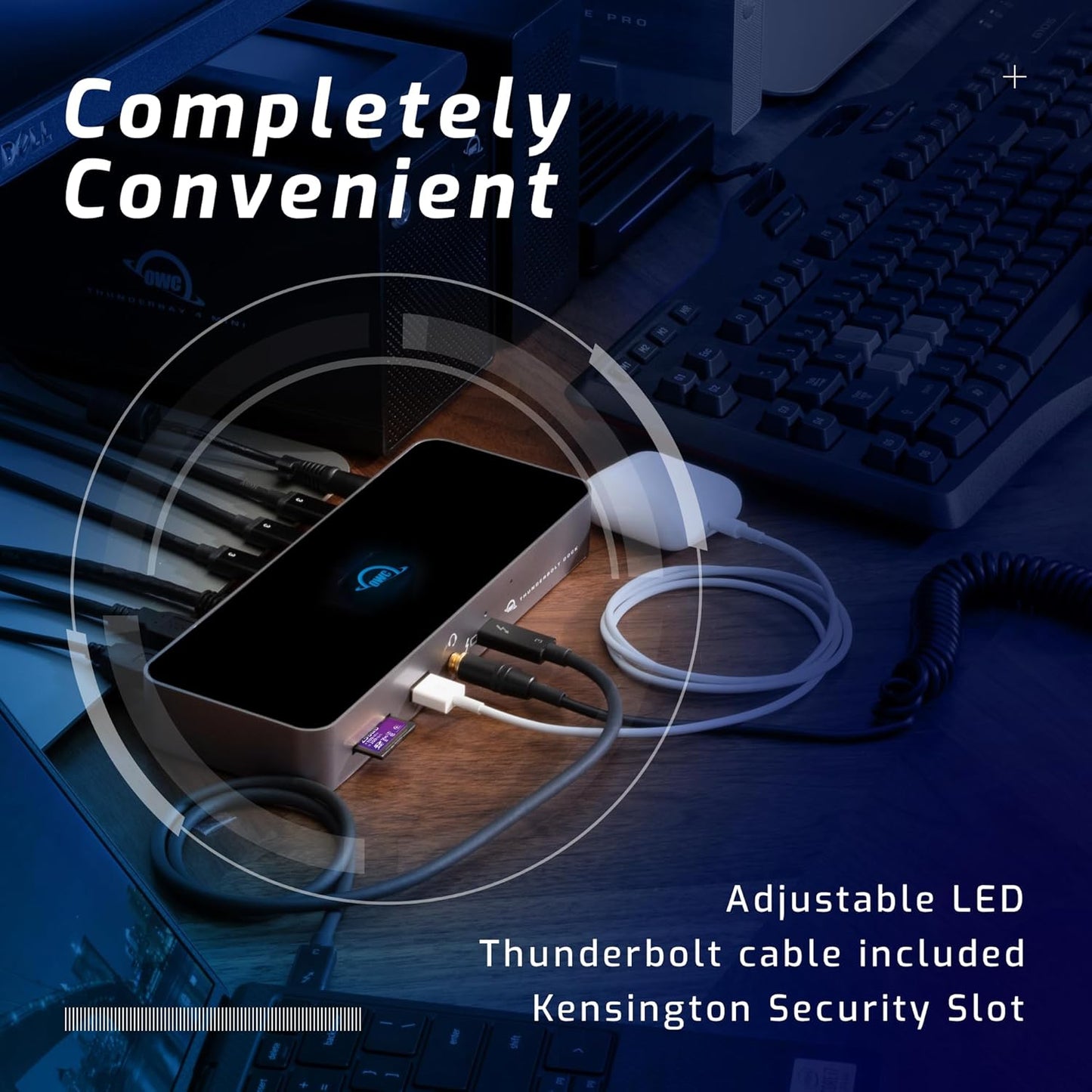 OWC 11-Port Thunderbolt Dock, 96W Charging, Single 8K Display or Dual 5K displays, 3 x Thunderbolt, 4 x USB, GbE, SD, Compatbile M1/M2 Macs, Thunderbolt 3 Macs, Thunderbolt 4 PCs, and USB-C Devices