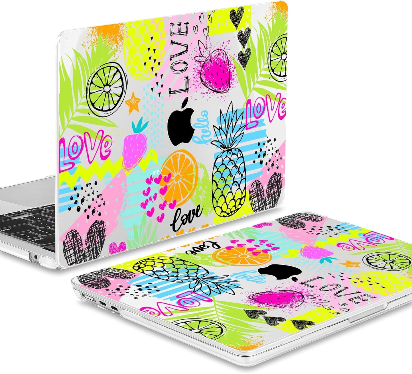 May Chen for MacBook Air 13.6 Inch Case 2025/2024/2023/2022 Release (Model A2681 A3113 A3240, M2 M3 M4 Chip) – Hard Shell Laptop Cover with Keyboard Cover & Screen Protector， Seamless Fruit