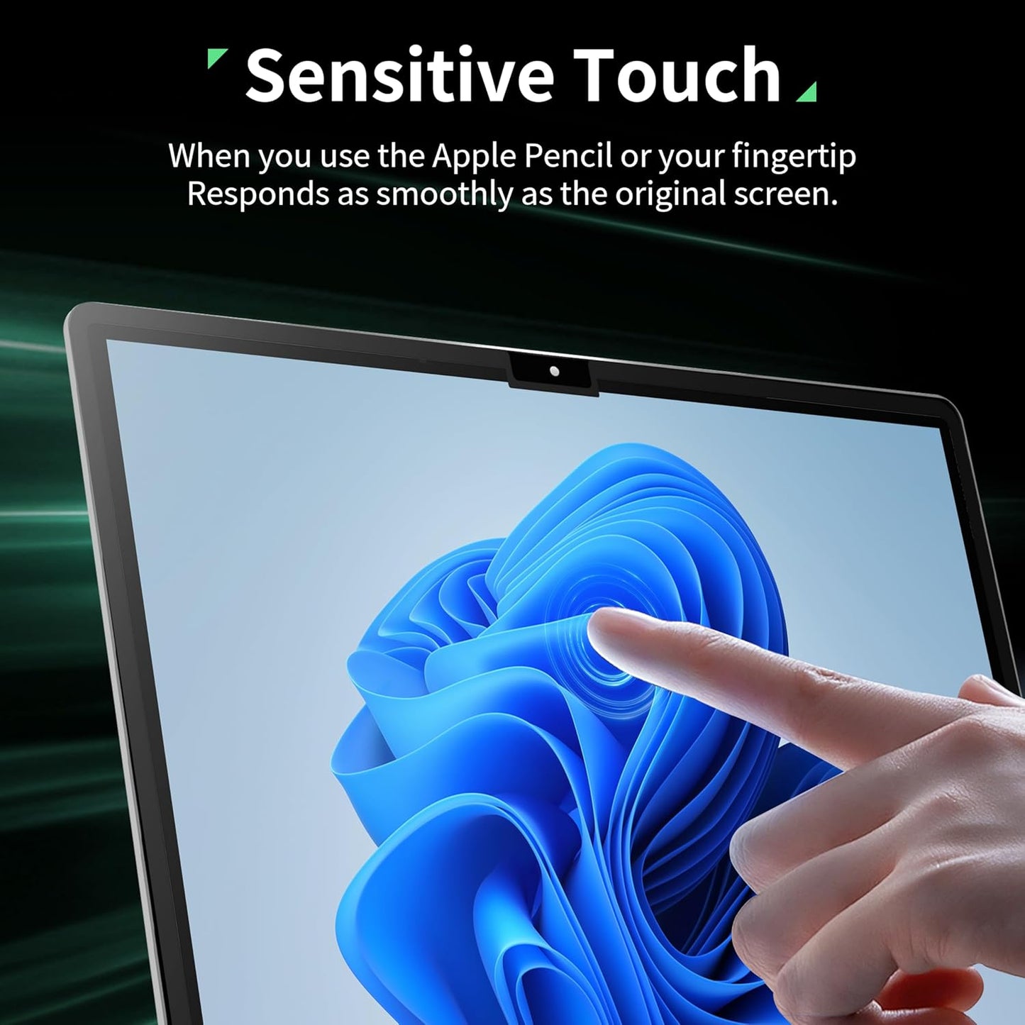 Nano 15 Inch Privacy Screen for Microsoft Surface Laptop 6/5/4/3/2/1, Removable Film Anti-Spy Filter Black Security Protector, Anti Glare Blue Light Shield Matte Screen Guard