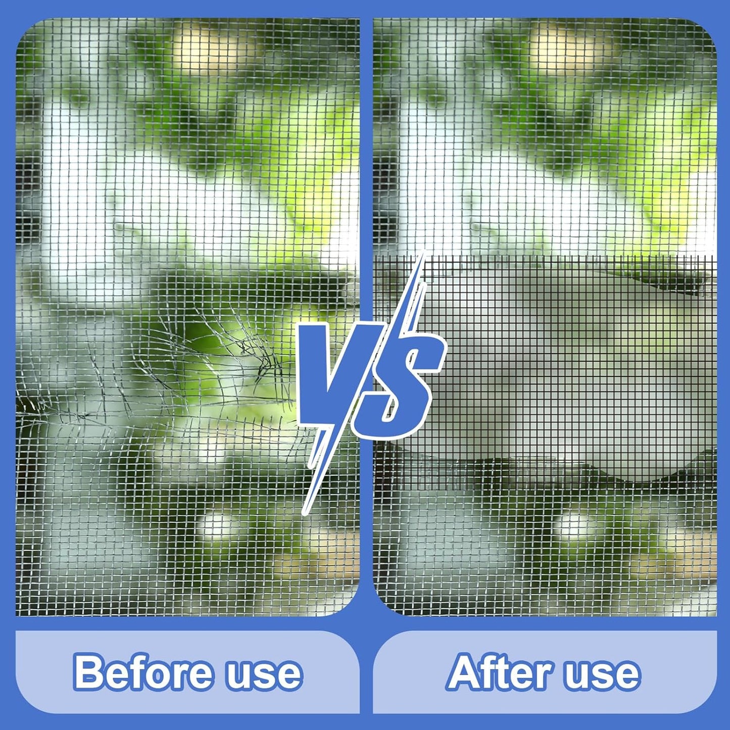 Extra Wide 5 inch x 20 ft Window Screen Tape Mesh Repair Strong Adhesive Waterproof Fiberglass Screen Repair Kit Patch for Window Door Tears Holes(Black)