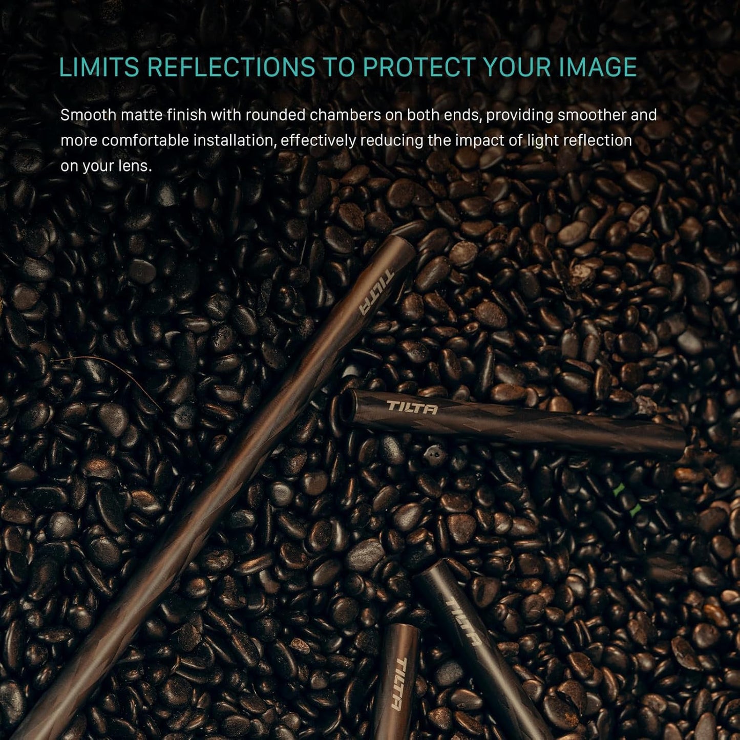 Tilta 2X Carbon Fiber Rods 15mm for Rail Support System | Increased Strength | Mount Accessories | Lightweight | DSLR Shoulder Rig, Camera Stabilizer Cage, Matte Box (30cm)