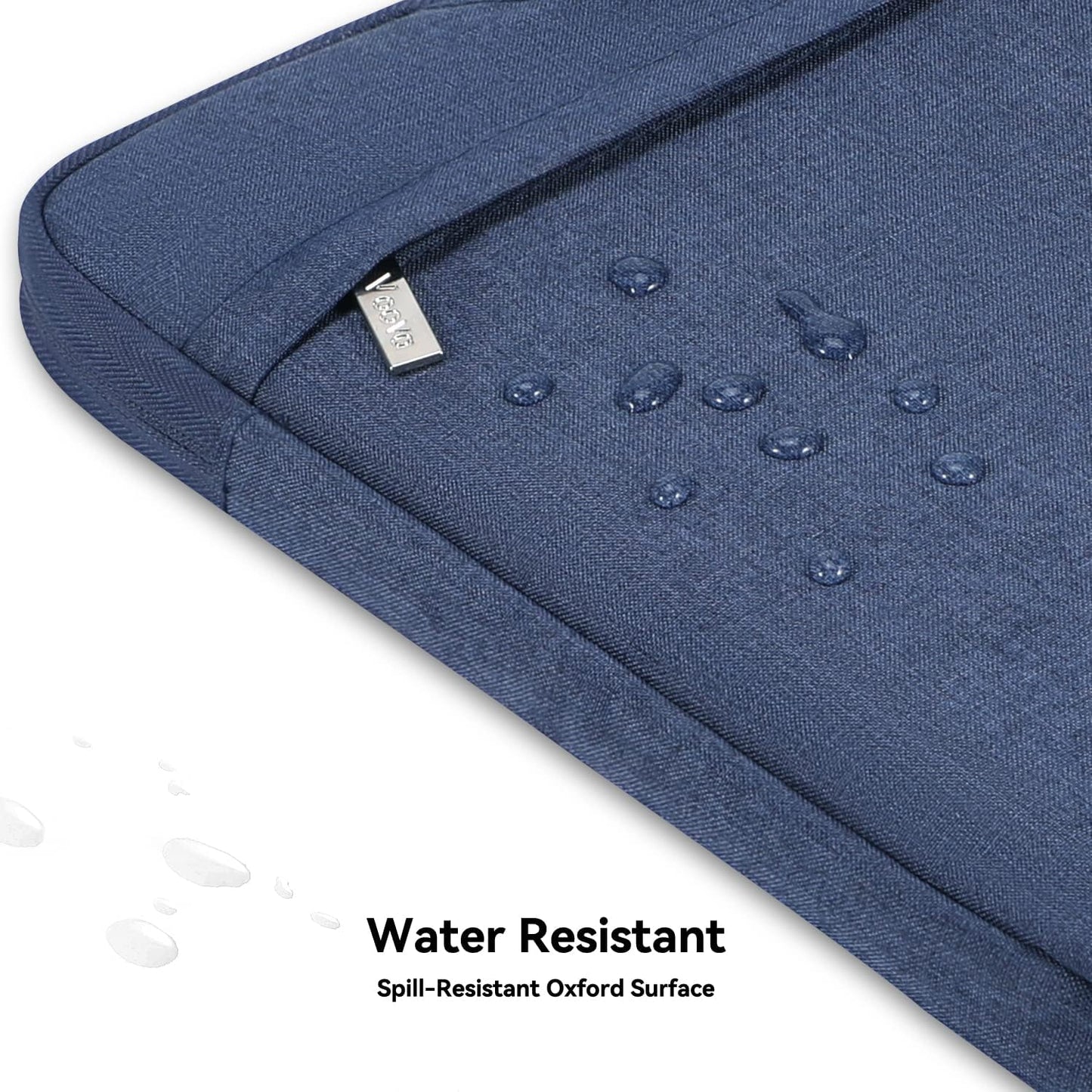 Voova Laptop Bag 13 14 Inch, Waterproof Computer Sleeve Carrying Case with Shoulder Straps & Handle Compatible with Macbook Air 13 M2/M3/M4, MacBook Pro 13/14, HP Dell Lenovo Chromebook 14, Blue