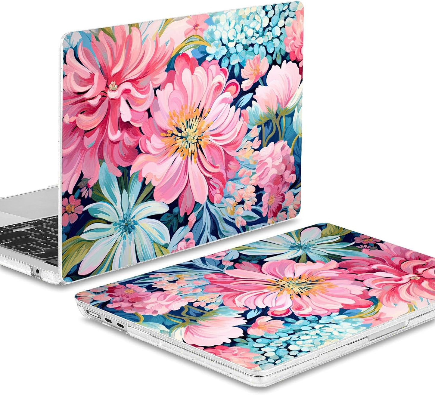 May Chen for MacBook Air 13.6 Inch Case 2025/2024/2023/2022 Release (Model A2681 A3113 A3240, M2 M3 M4 Chip) – Hard Shell Laptop Cover with Keyboard Cover & Screen Protector，Flowers Painting