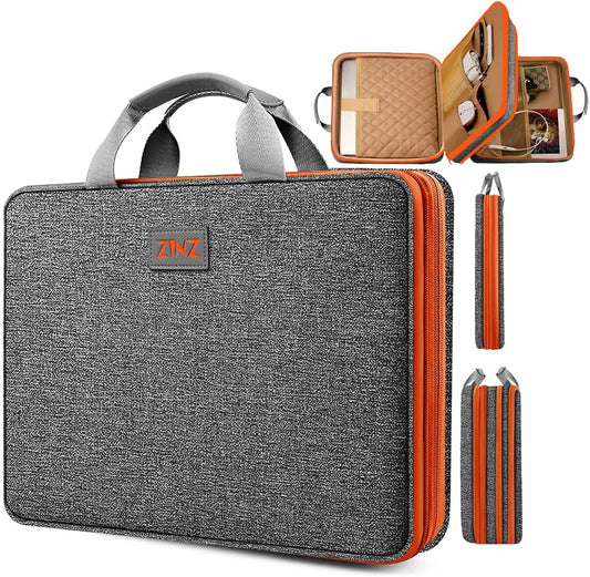 ZINZ Slim Expandable 13 13.3 13.6 14 Laptop Case Sleeve Compatible with MacBook Air/Pro 13-14 M1 M2 M3 2021-2023 Pro/Max,13.5 Surface Laptop 4/3,D01G02