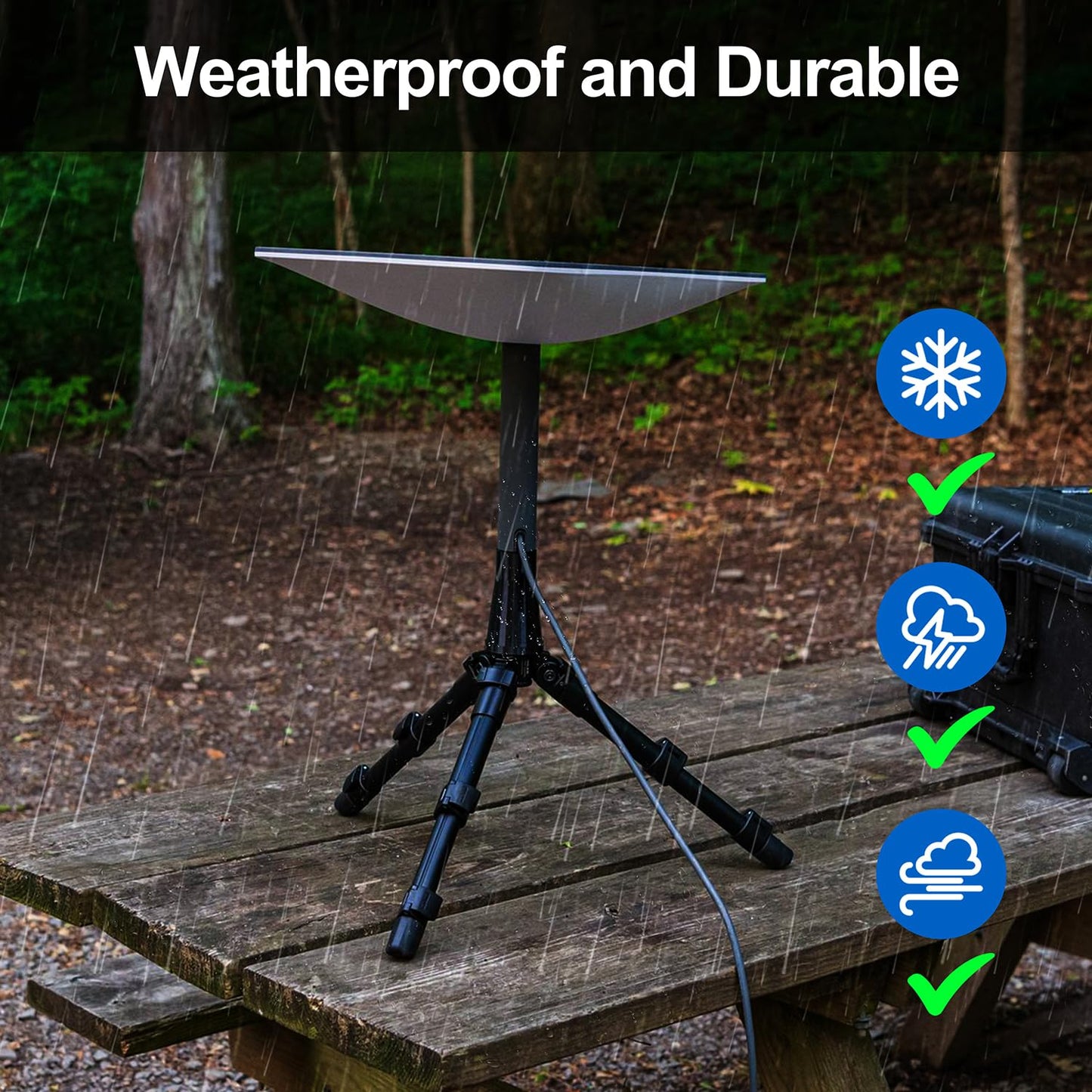 33FT Replacement Cable for SpaceX Starlink Rectangular Satellite V2, Standard Actuated Gen 2 Extension Cable with Waterproof End Caps