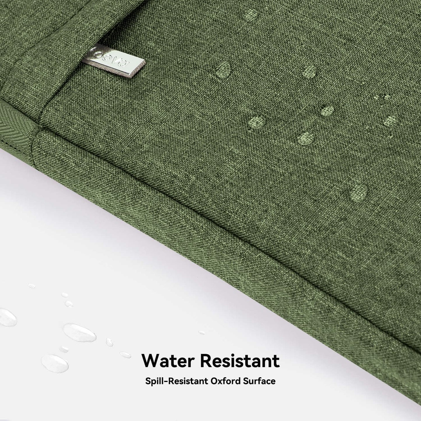 Voova Laptop Bag 17 17.3 Inch Water-resistant Laptop Sleeve Case with Shoulder Straps & Handle, Computer Case Cover Slim Briefcase Compatible with 17-18” Hp Dell Asus Acer, Army Green