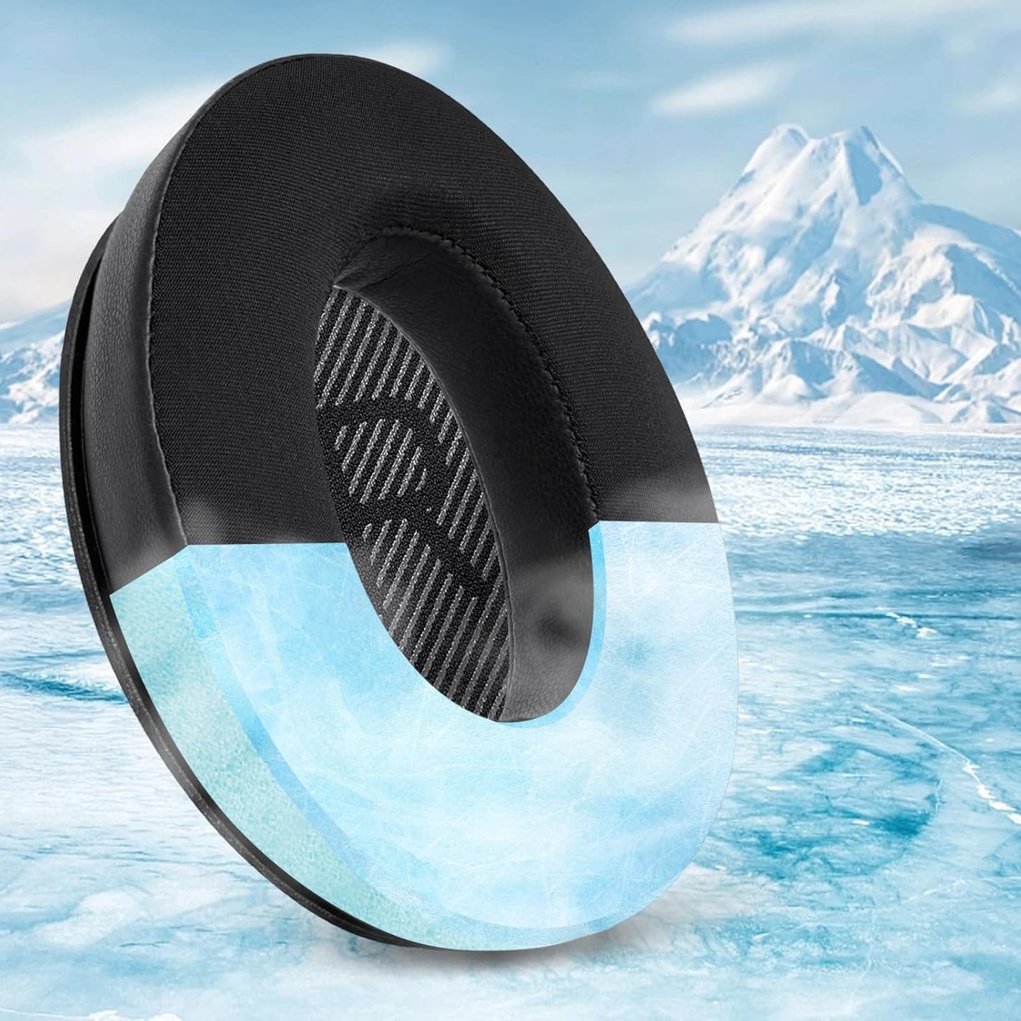 GEVO Ear Pads Cushions Replacement for Bose QC35 ii QC35, Earpads for Bose QuietComfort 35ii 35 Headphones with Protein Leather Noise Isolation Memory Foam (Cooling Gel Black)
