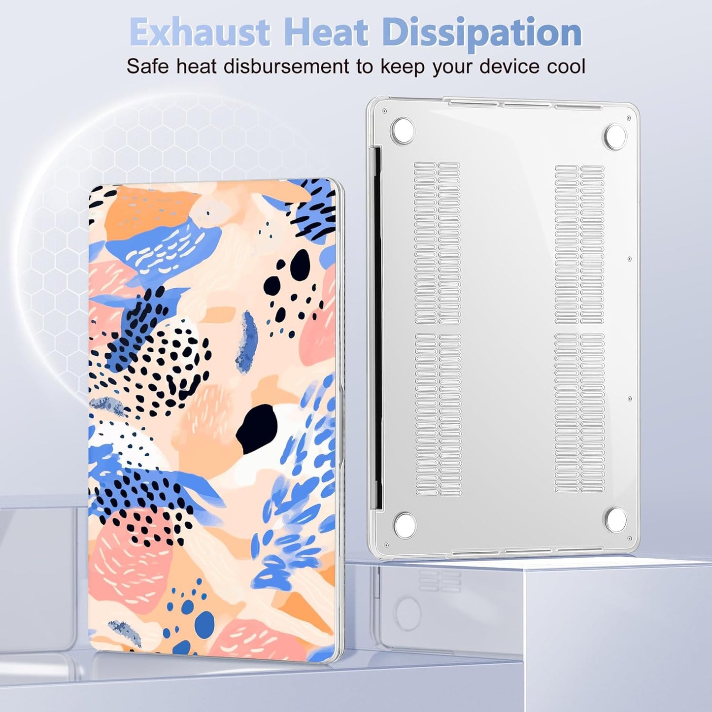 May Chen for New MacBook Pro 13 Case 2022 2020 Release (A2338 M1 M2/A2289/A2251), Plastic Crystal Hard Shell Case Cover with Keyboard Cover for MacBook Pro 13-inch Touch Bar, Bohemian Pattern