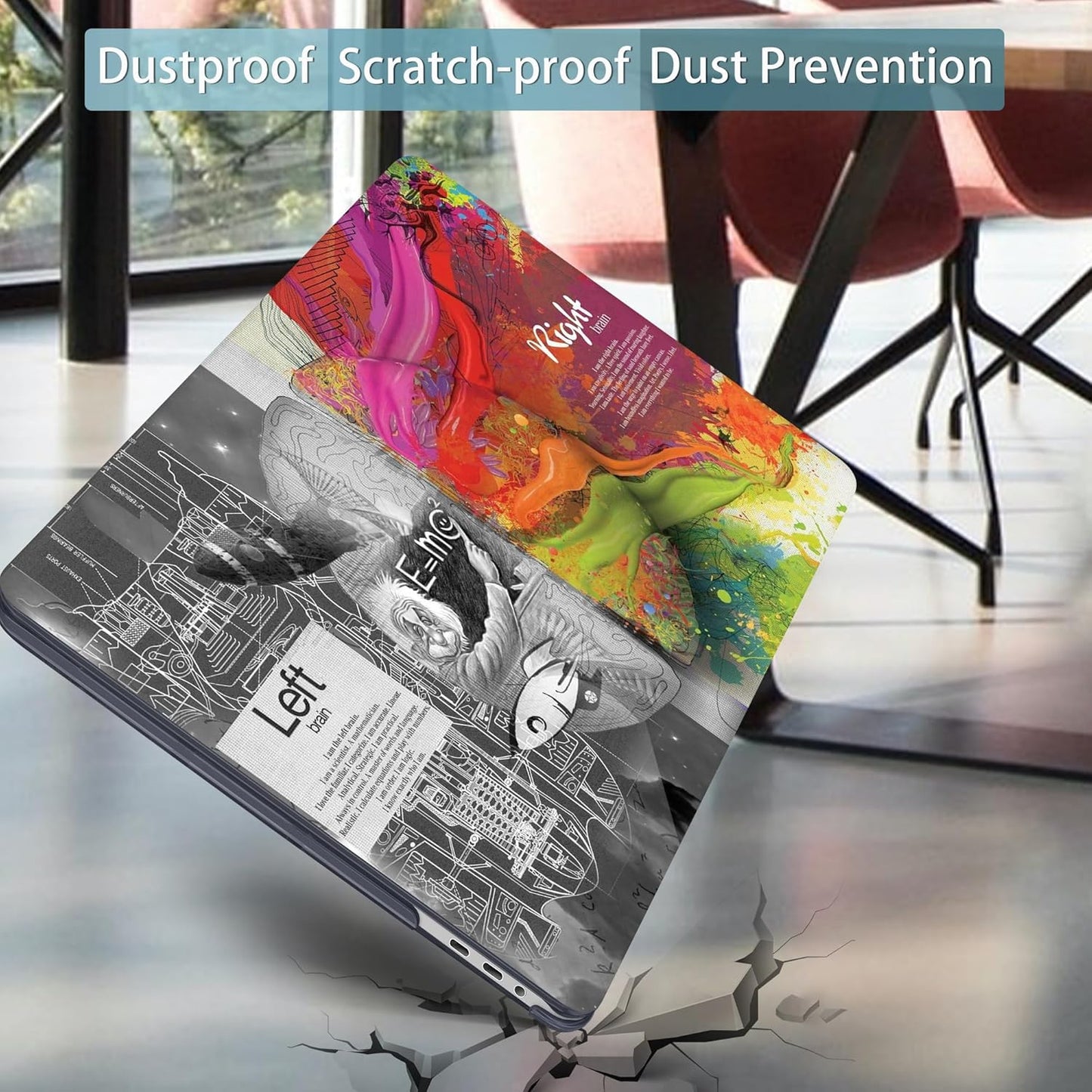 Mektron 16 inch Laptop Case, for MacBook Pro 16 inch Cover A2141 2020 2019 with Touch bar & Touch ID, Soft Touch Hard Shell Case w/Keyboard Skin Screen Protector Dust Plug, Wonderful Brain