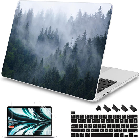 Mektron for MacBook Pro 16 inch Case A2141 Release 2019 2020, Soft-Touch Plastic Hard Case Cover 16-inch Pro Retina Display with Touch Bar fits Touch ID, Fir Forest