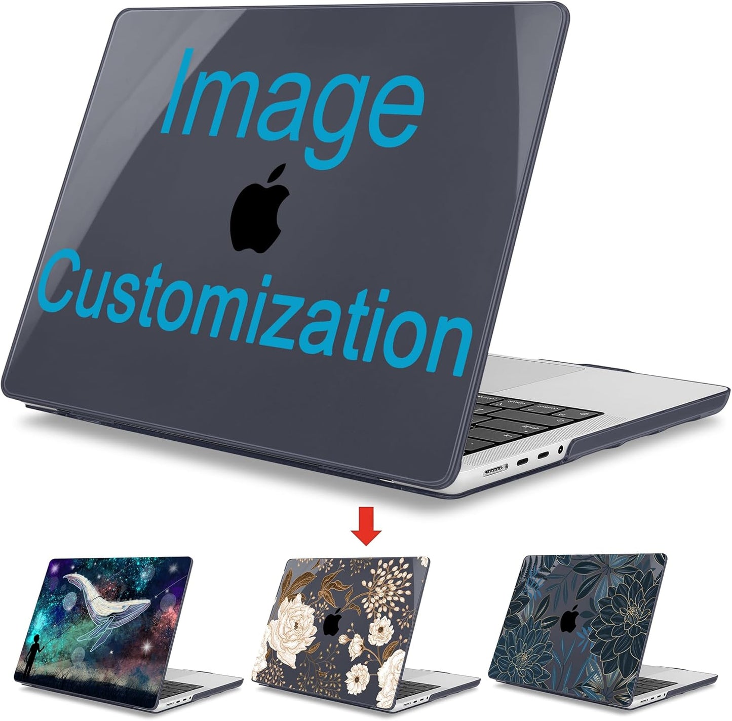 Mektron Custom Personalized Photo Case for MacBook Pro 16" M4 A3403 A3186 M3 A2991 M2 A2780 M1 A2485 (2021/2023/2024) Pro/Max with Touch ID, Hard Shell Plastic Laptop Cover Keyboard Cover