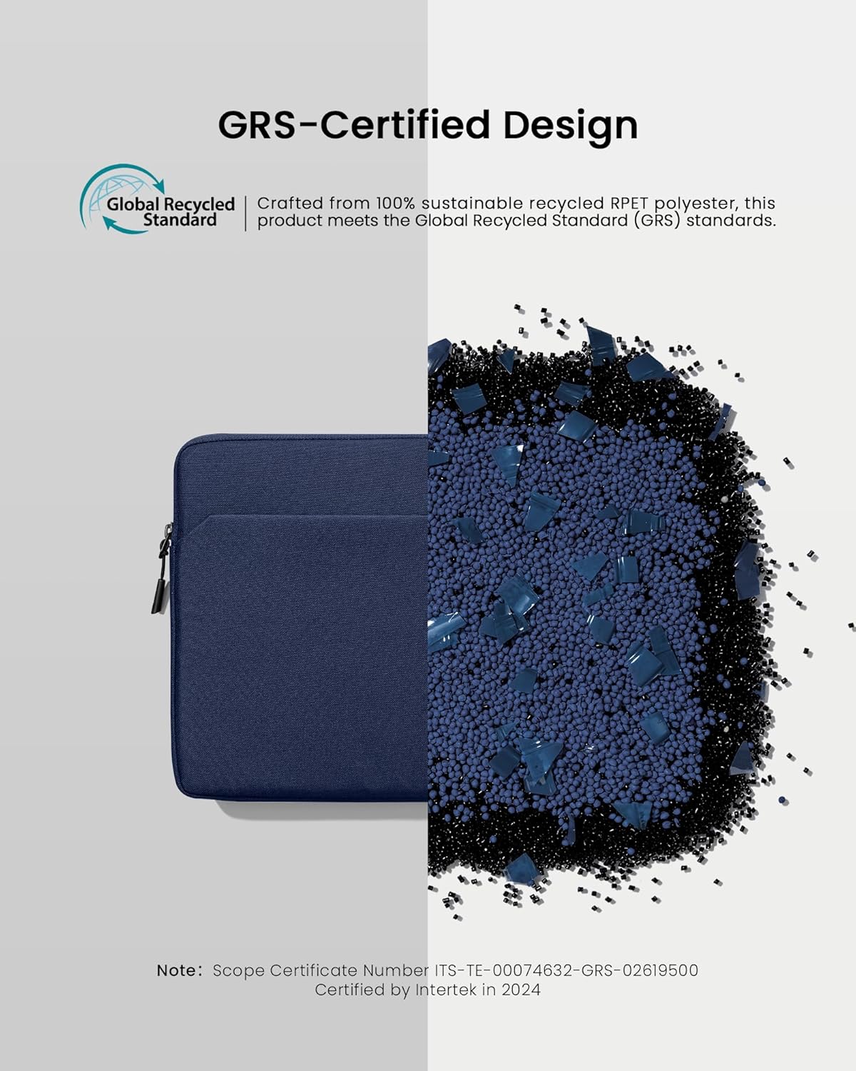 tomtoc Slim Laptop Sleeve Case for 13-inch New MacBook Air M4/A3420 M3/A3113 M2/A2681, M1/A2337 2025-2018, MacBook Pro M2/M1, Water-Resistant Protective Carrying Case with Accessories Pocket